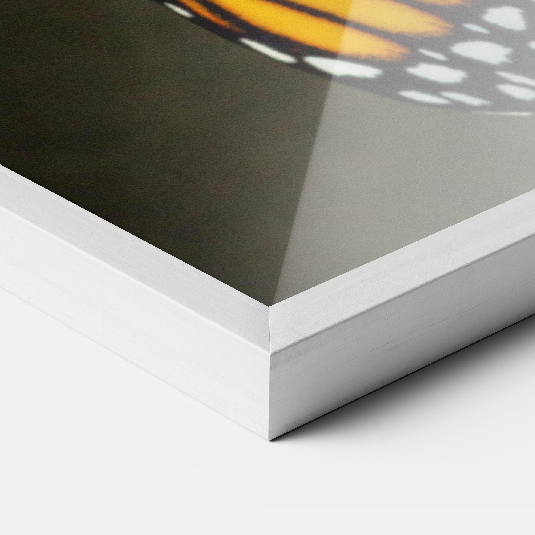 Poster Înrămat Dark Yellow Butterfly mockup 3