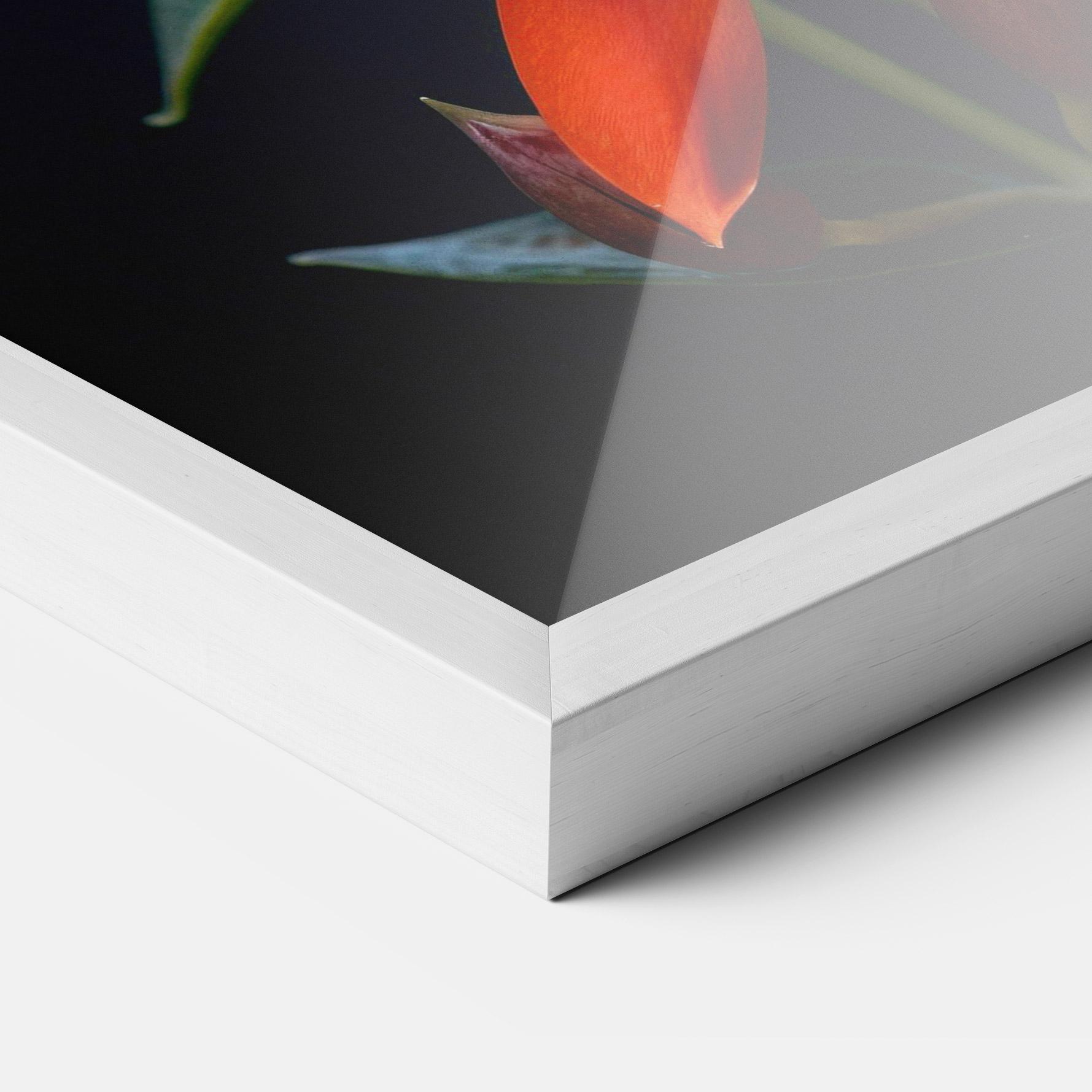 Poster Înrămat Red Flower Butterfly mockup 3