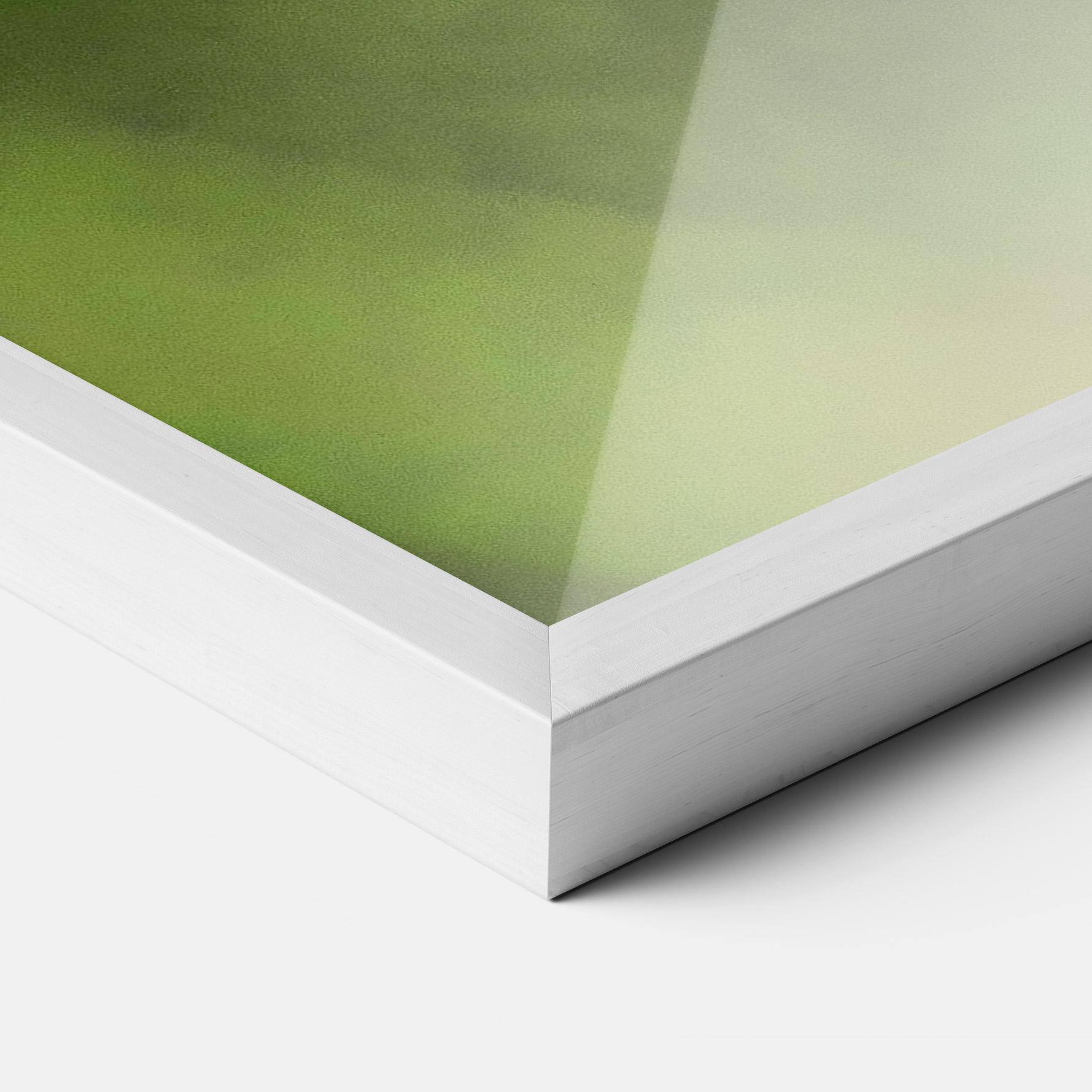 Poster Înrămat Yellow White Butterfly mockup 3