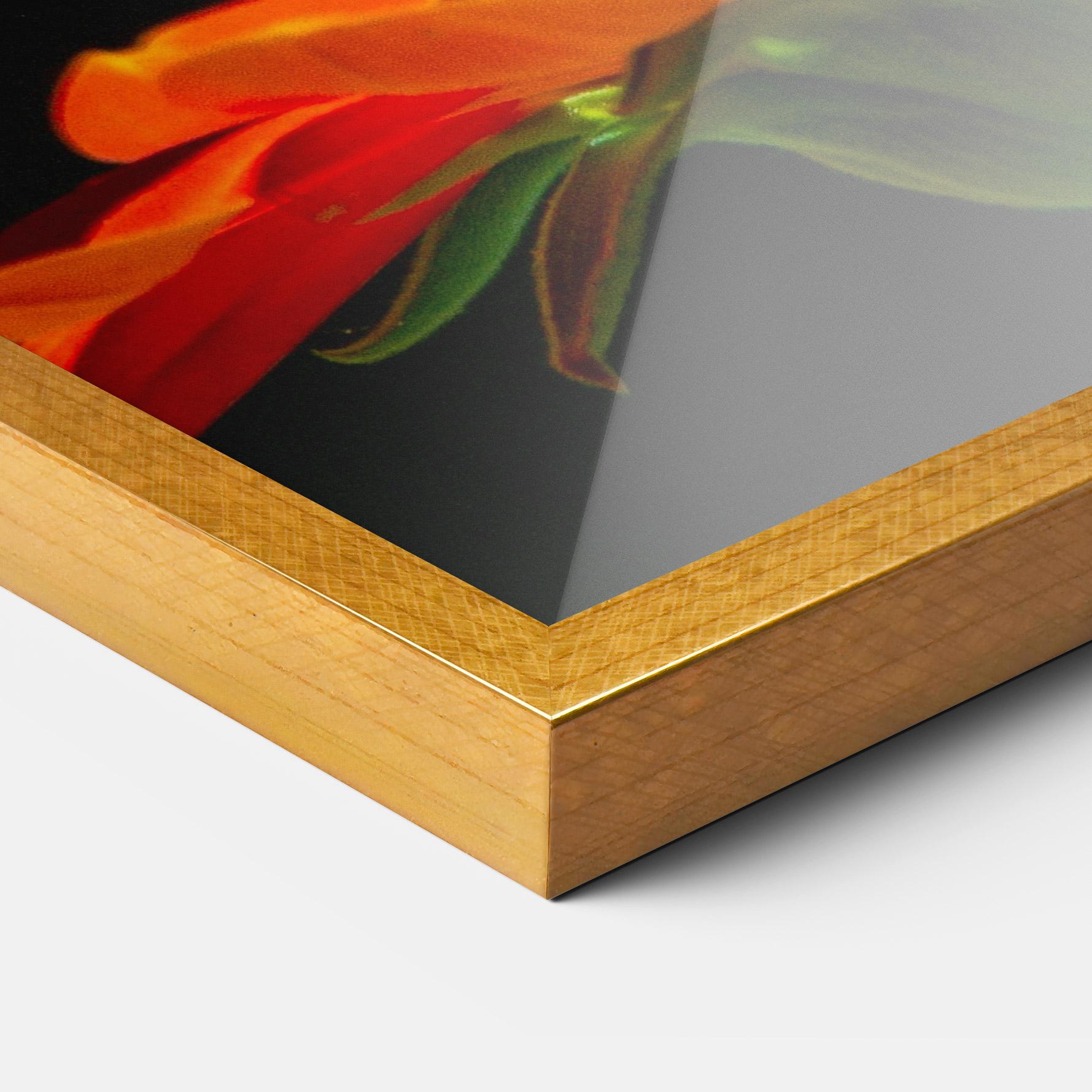 Poster Înrămat Dark Orange Butterfy mockup 3