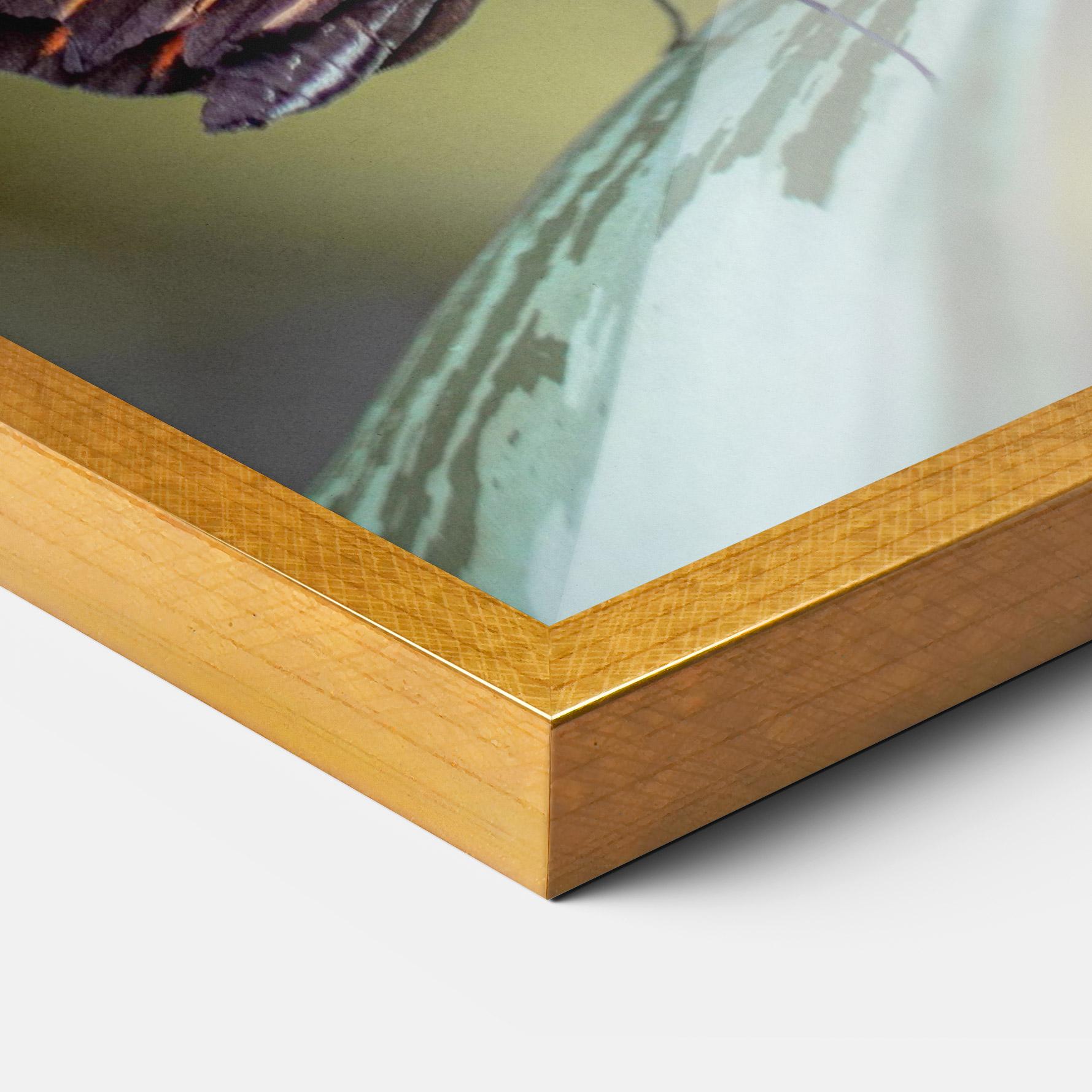 Poster Înrămat Dark Purple Butterfly mockup 3