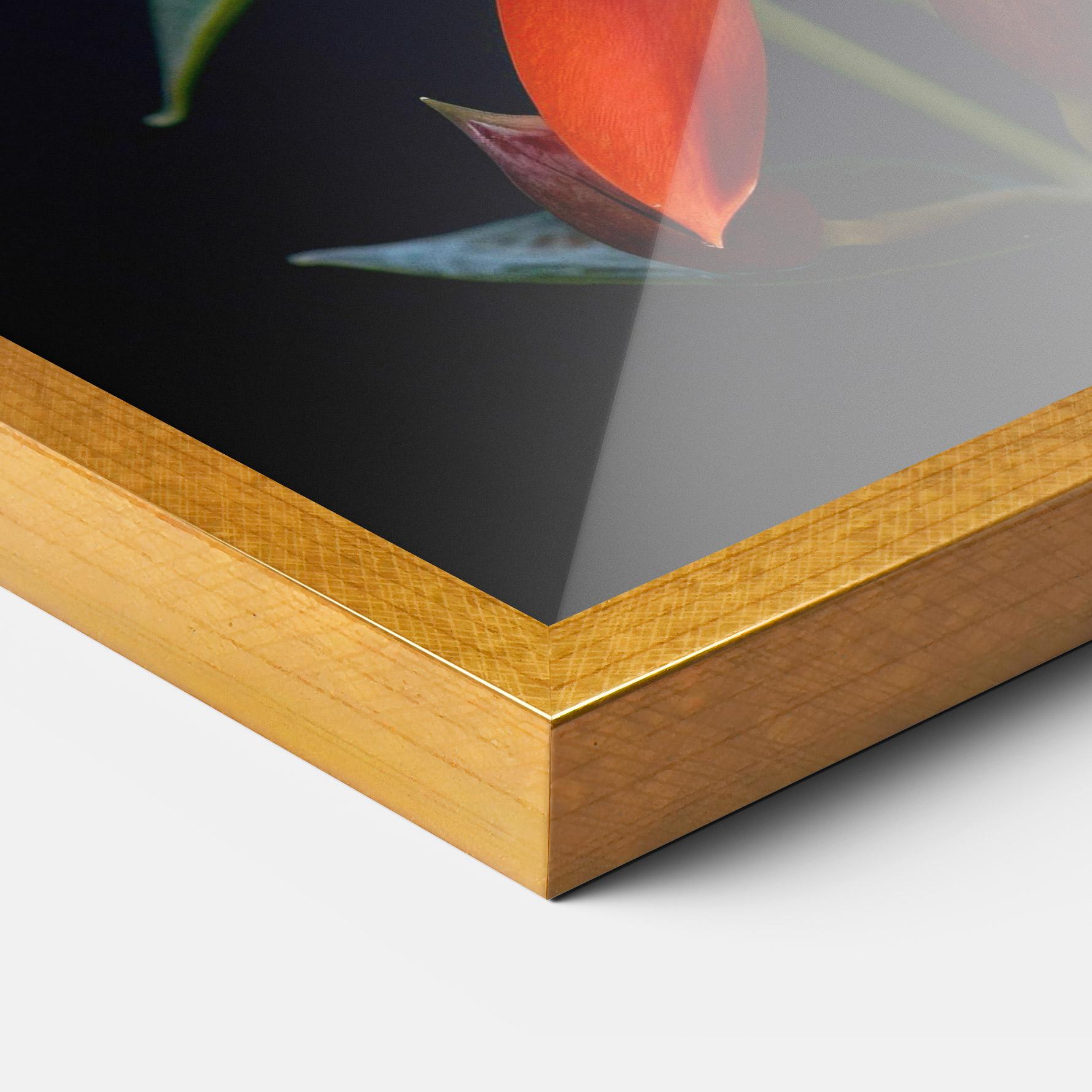 Poster Înrămat Red Flower Butterfly mockup 3