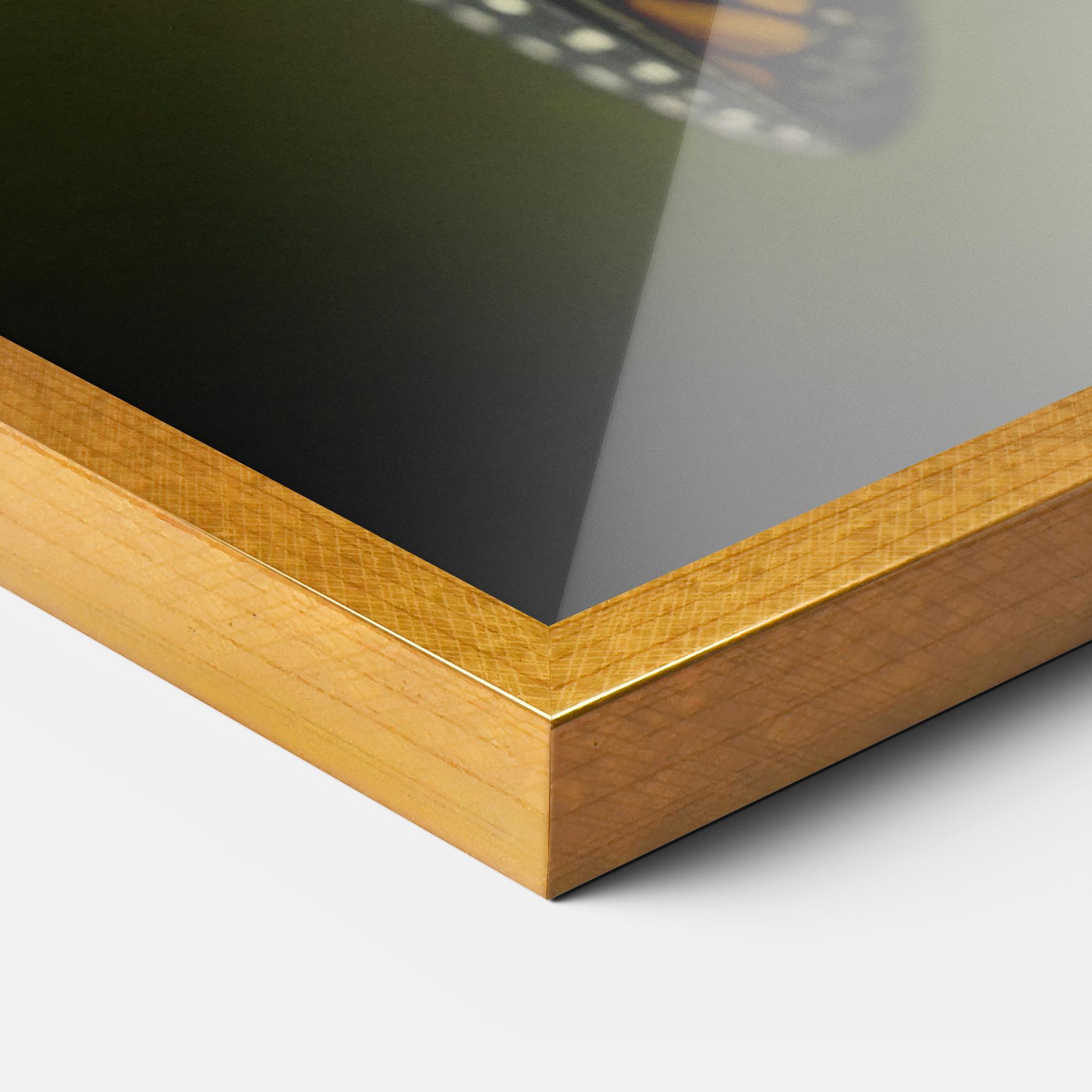 Poster Înrămat Yellow Black Butterfly mockup 3