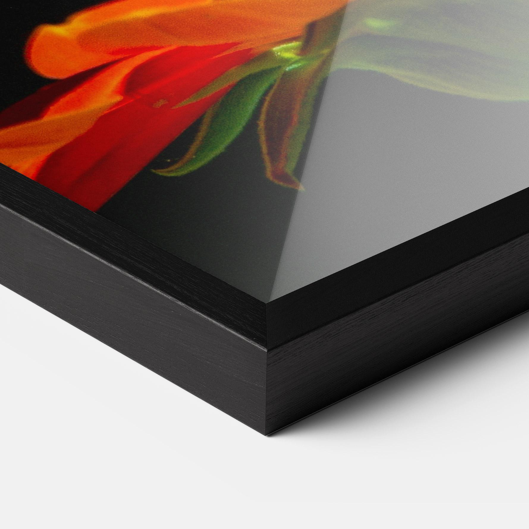 Poster Înrămat Dark Orange Butterfy mockup 3