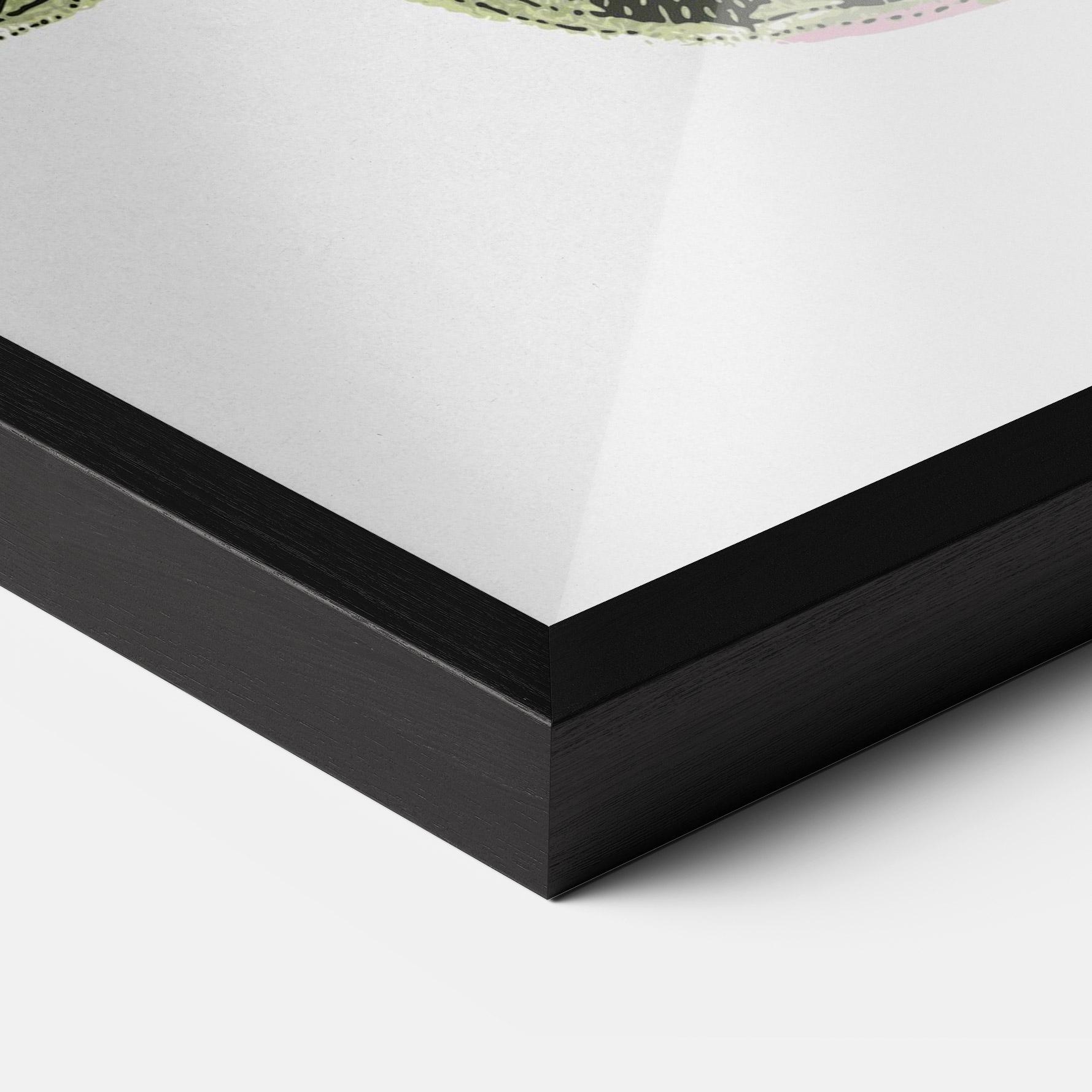 Poster Înrămat Grey Yellow Butterfly mockup 3