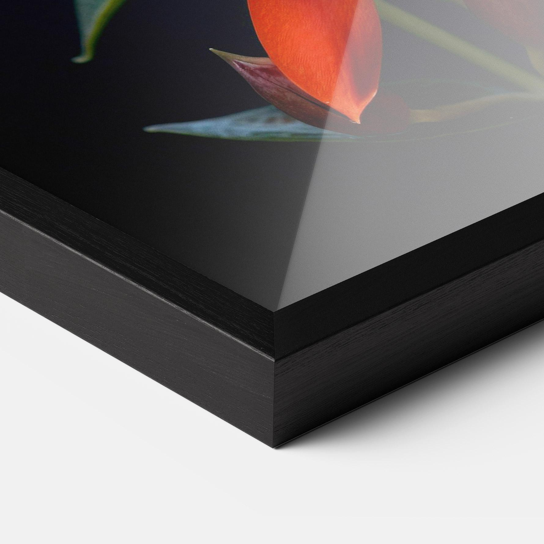 Poster Înrămat Red Flower Butterfly mockup 3