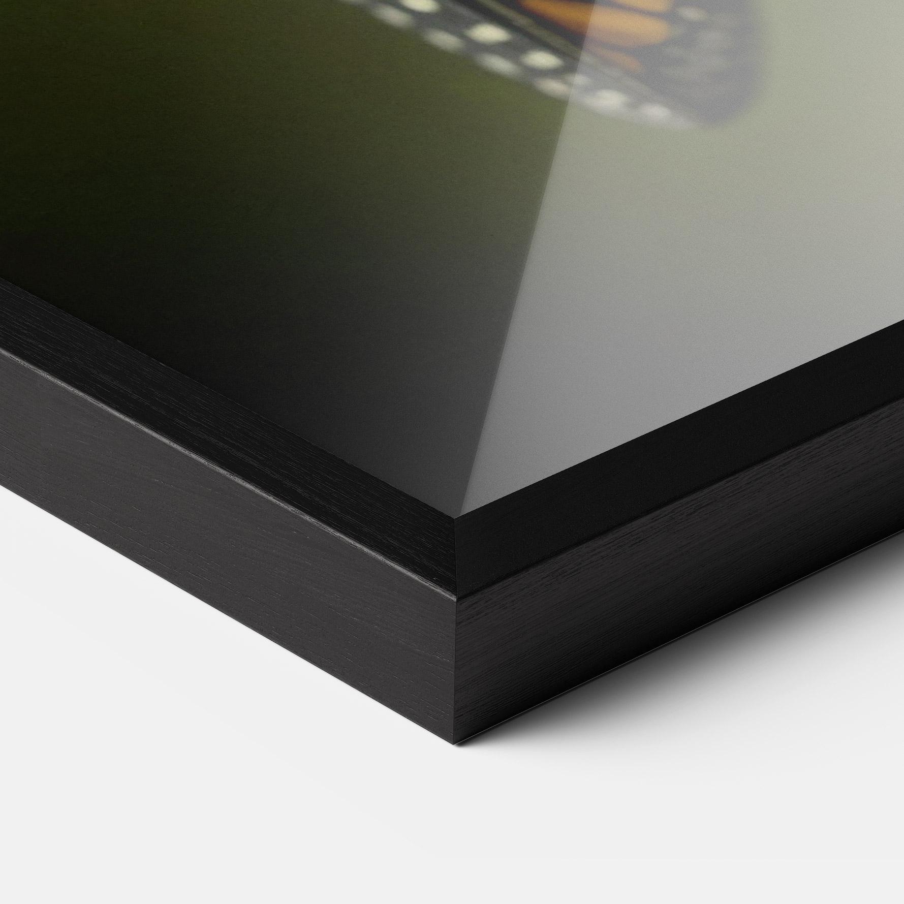 Poster Înrămat Yellow Black Butterfly mockup 3