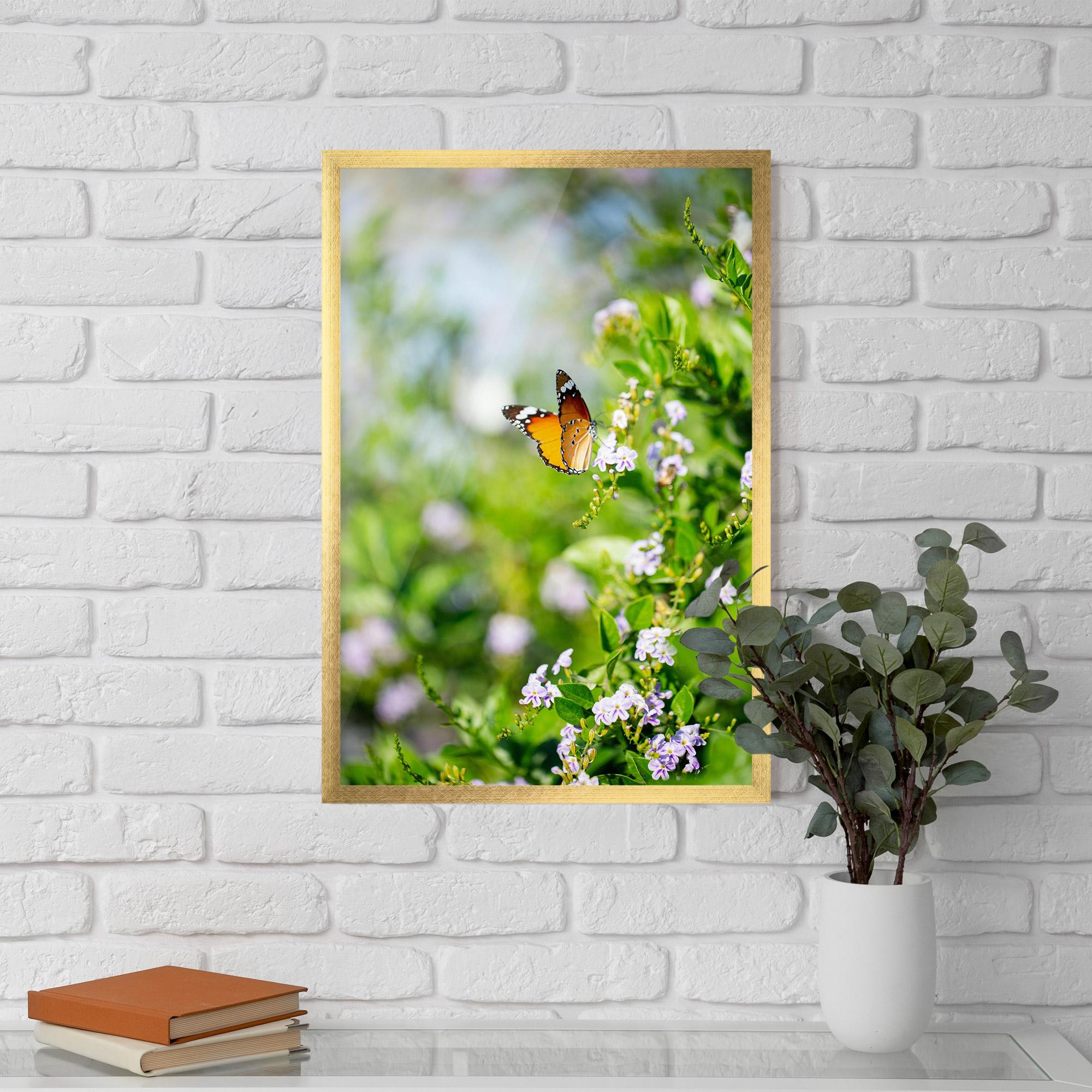 Poster Înrămat Little Orange Elephant mockup 5