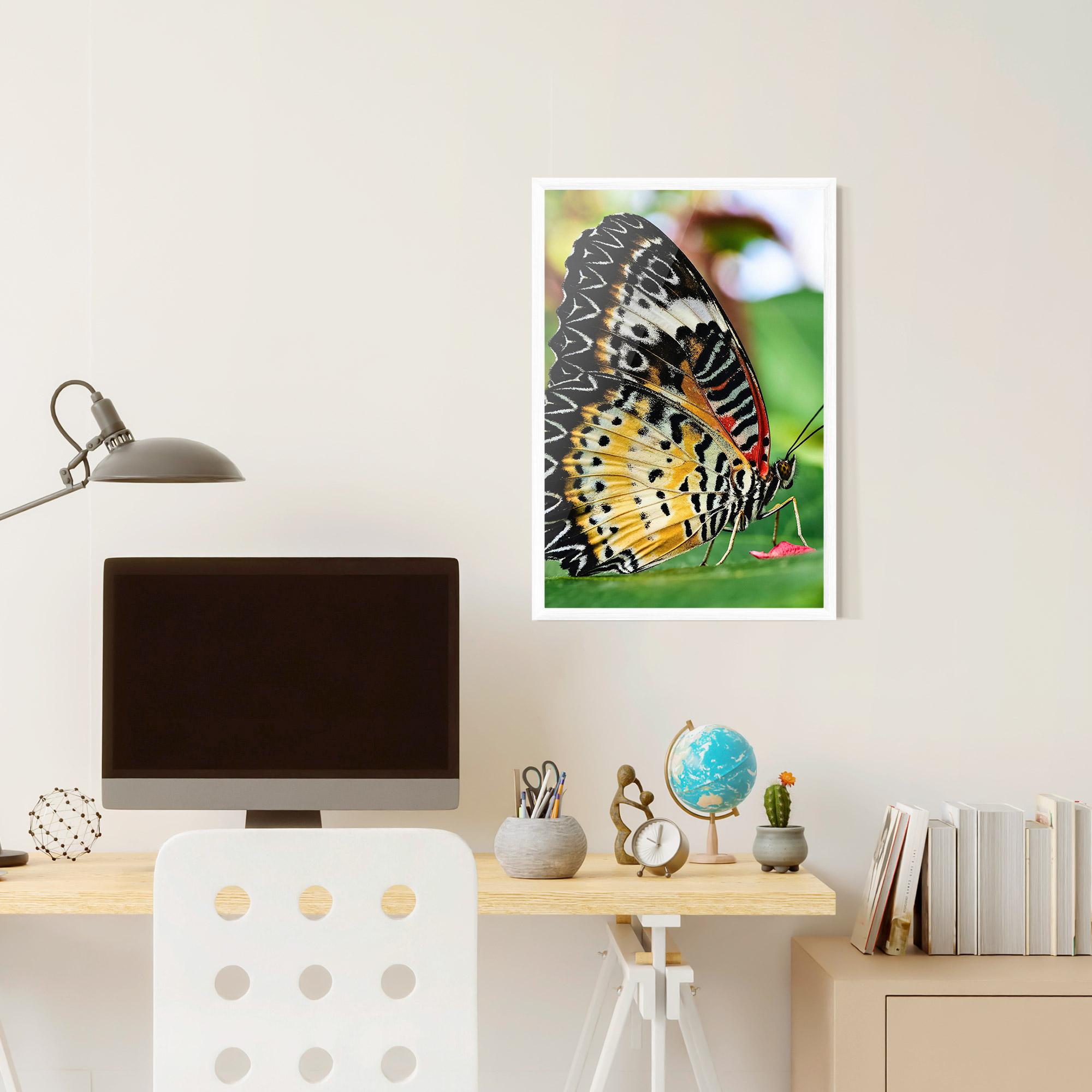 Poster Înrămat Pretty Colorful Butterfly mockup 6