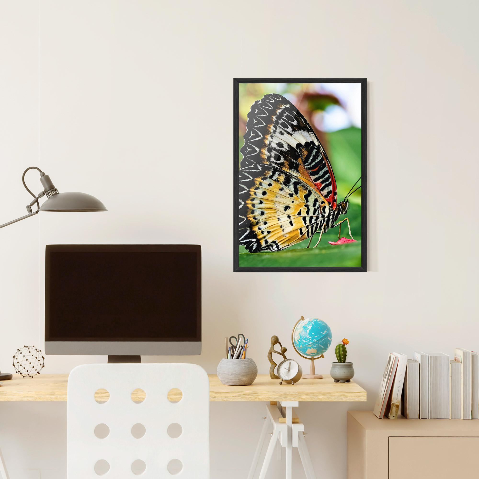 Poster Înrămat Pretty Colorful Butterfly mockup 6