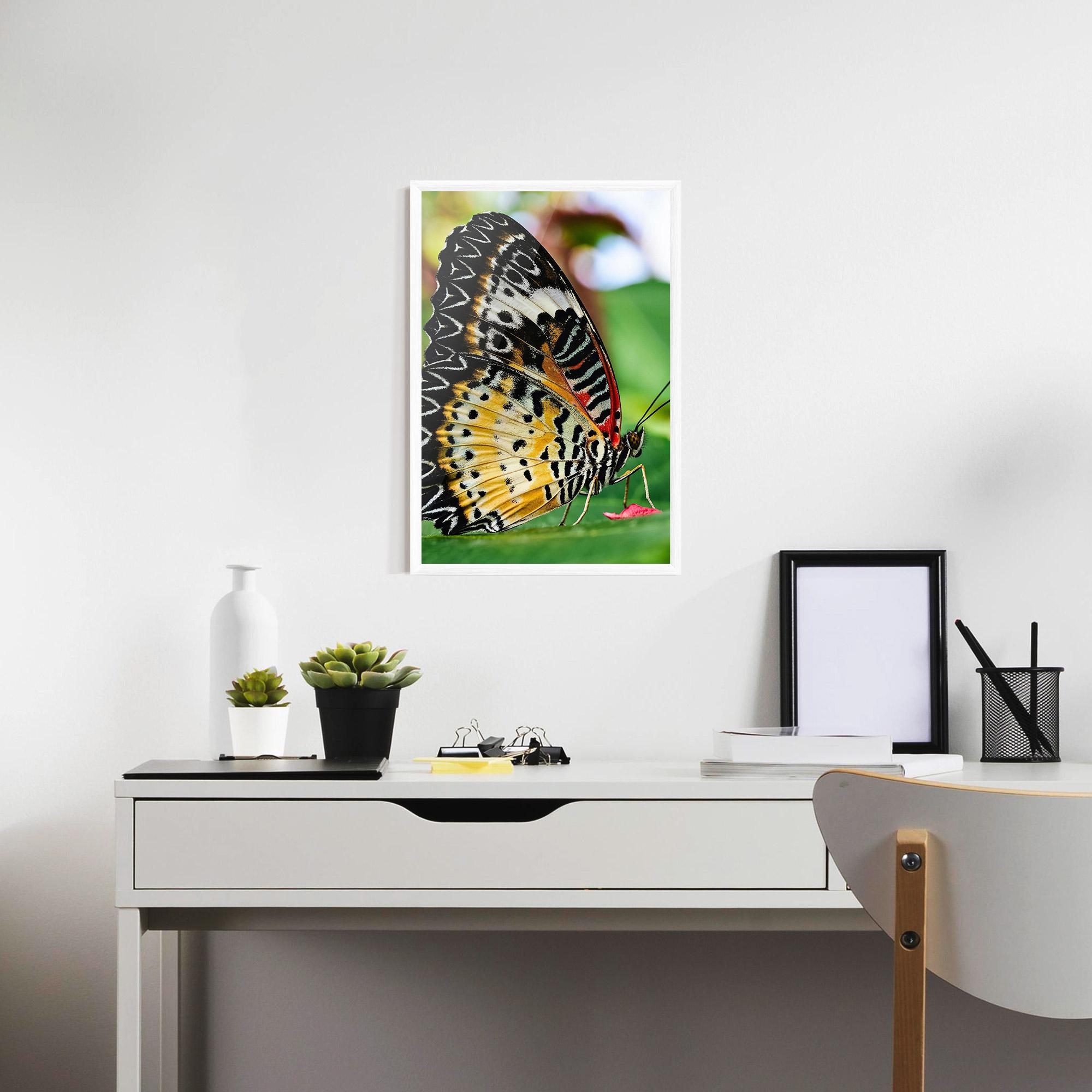 Poster Înrămat Pretty Colorful Butterfly mockup 7