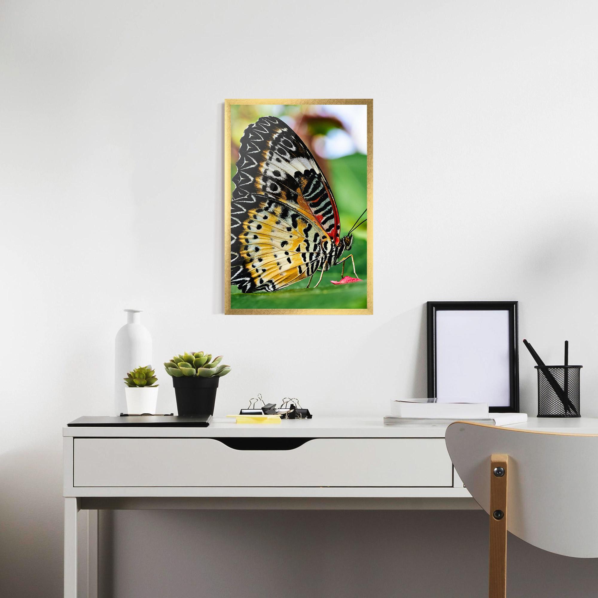 Poster Înrămat Pretty Colorful Butterfly mockup 7