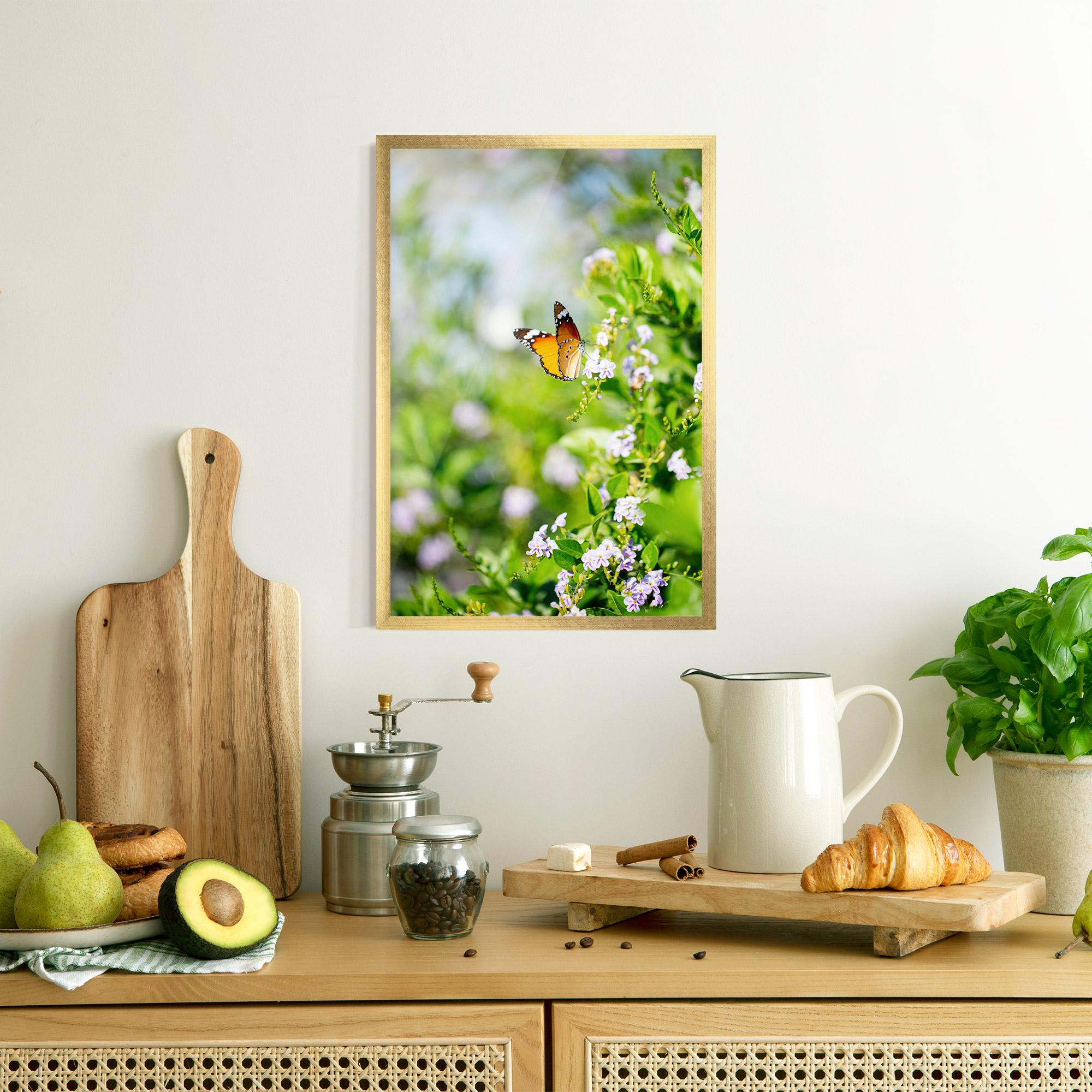 Poster Înrămat Little Orange Elephant mockup 8