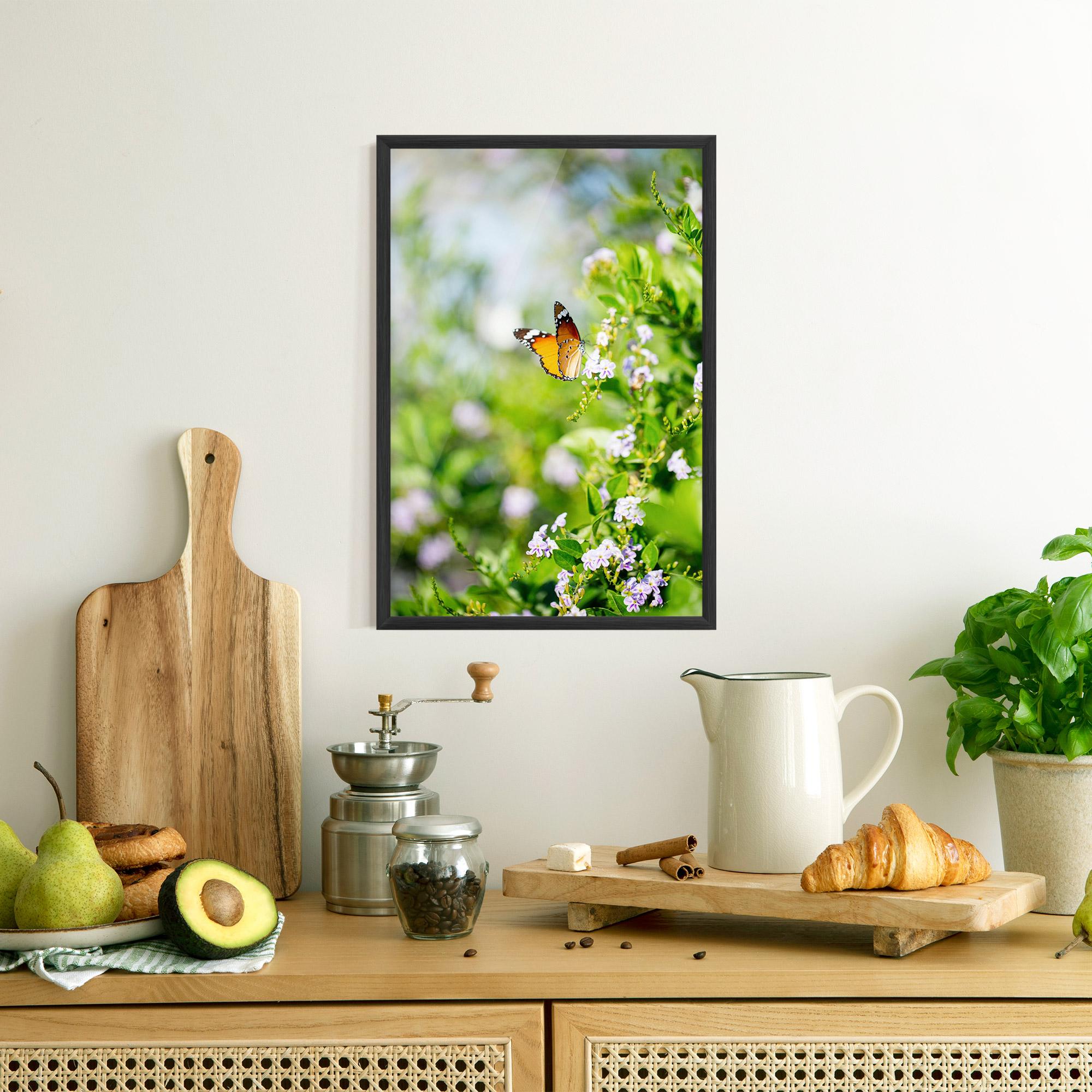 Poster Înrămat Little Orange Elephant mockup 8