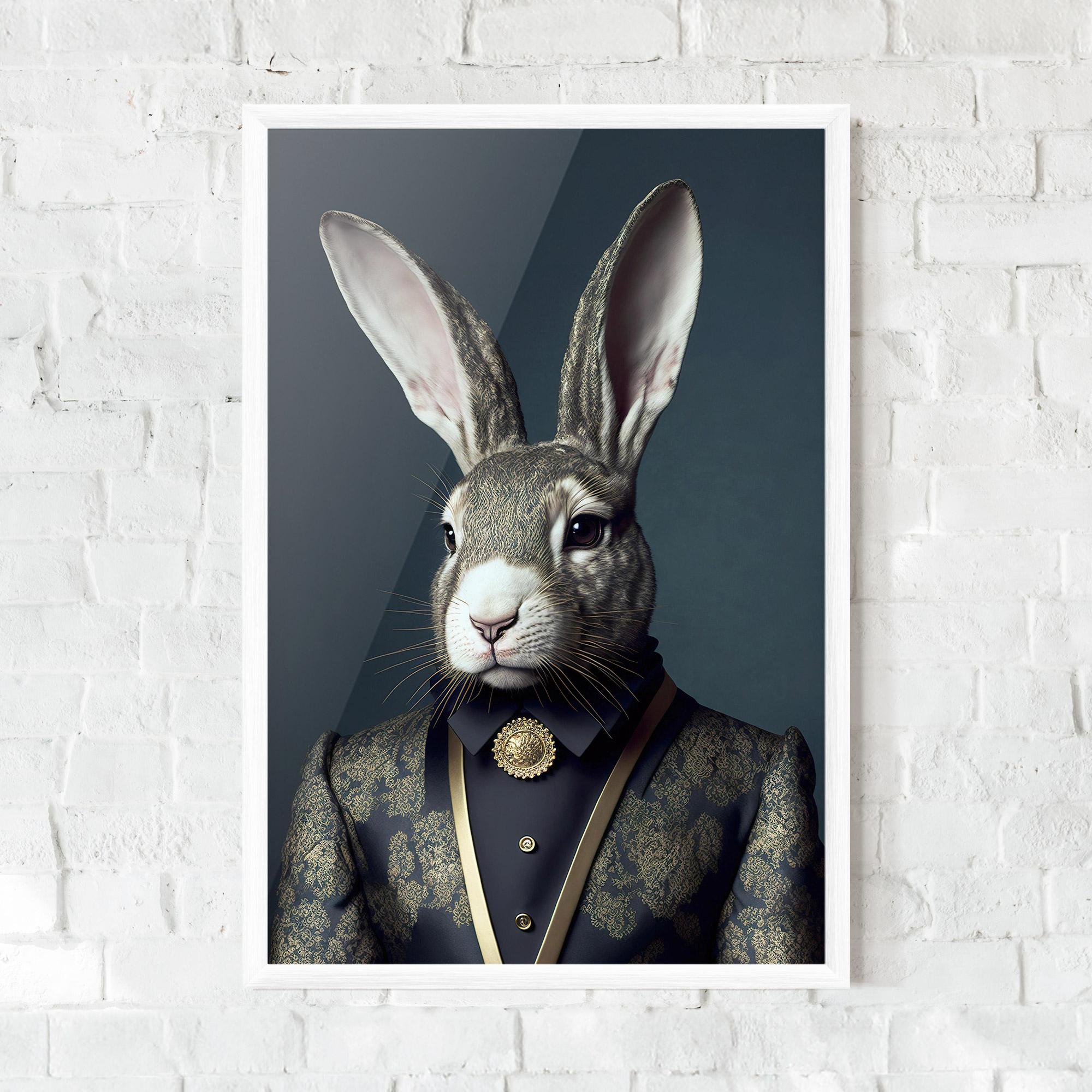 Poster Înrămat Elegant Rabbit mockup 0