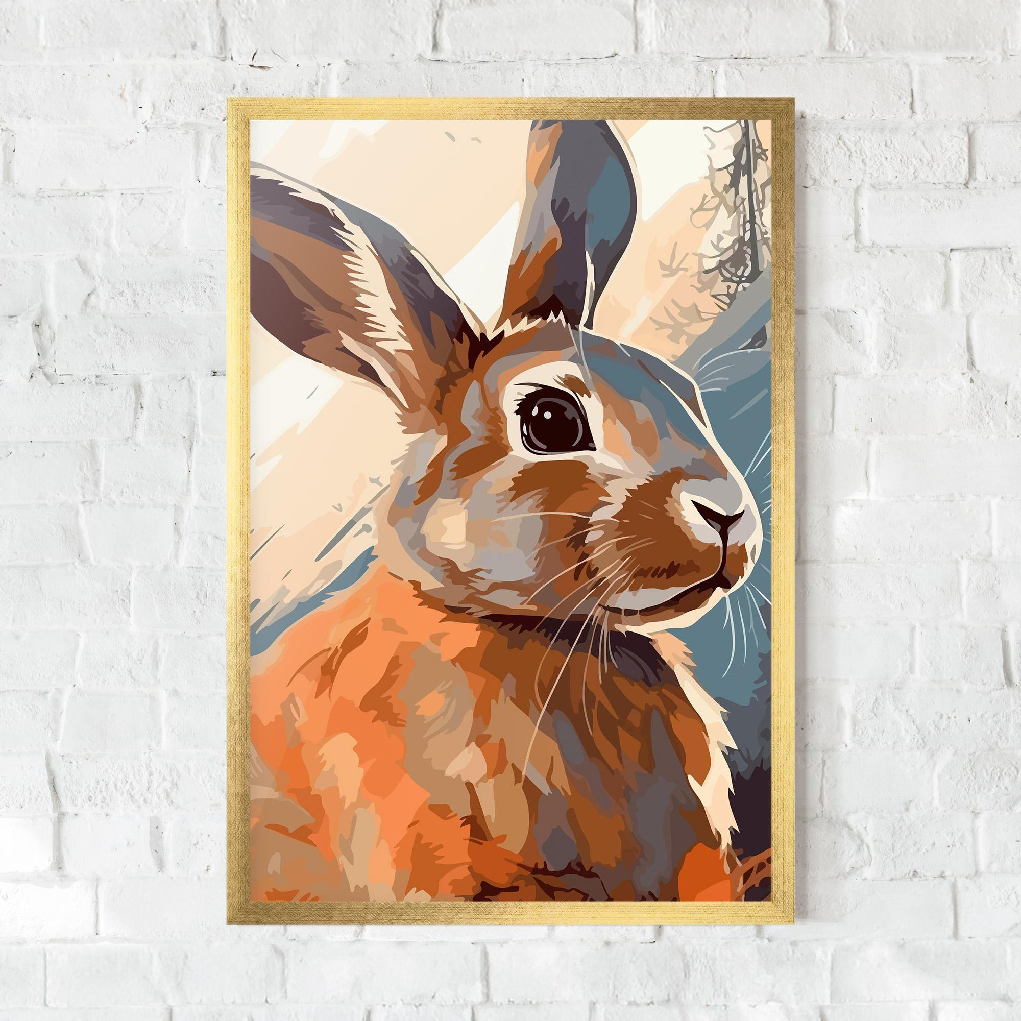 Poster Înrămat Anime Rabbit mockup 0