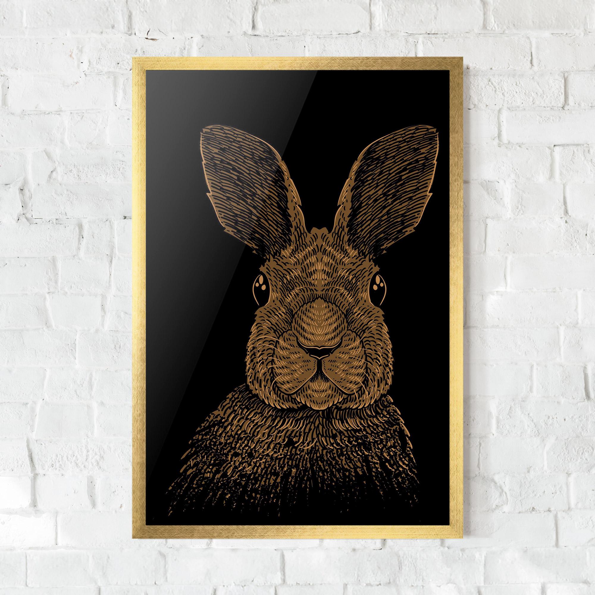 Poster Înrămat Brown Bunny mockup 0