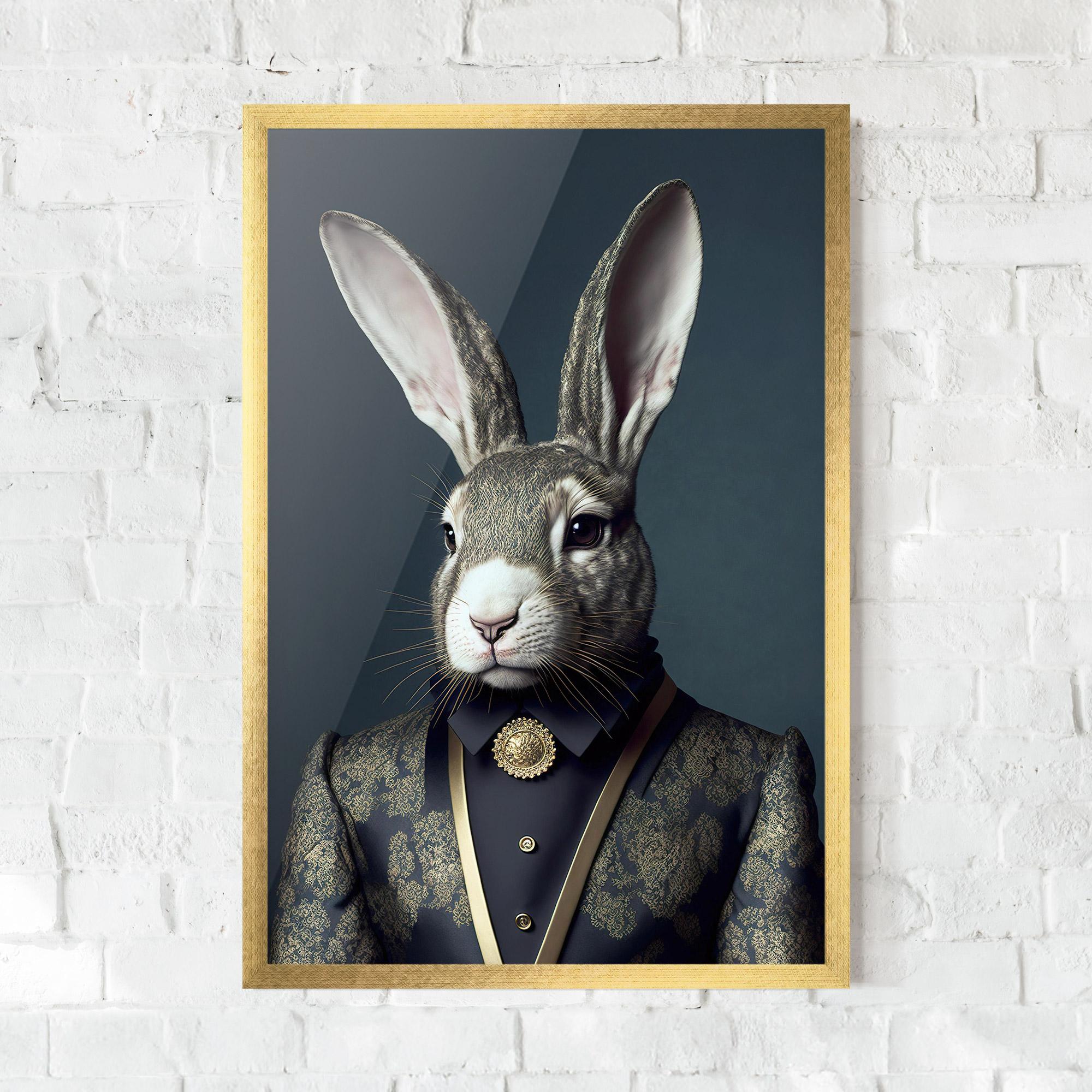 Poster Înrămat Elegant Rabbit mockup 0
