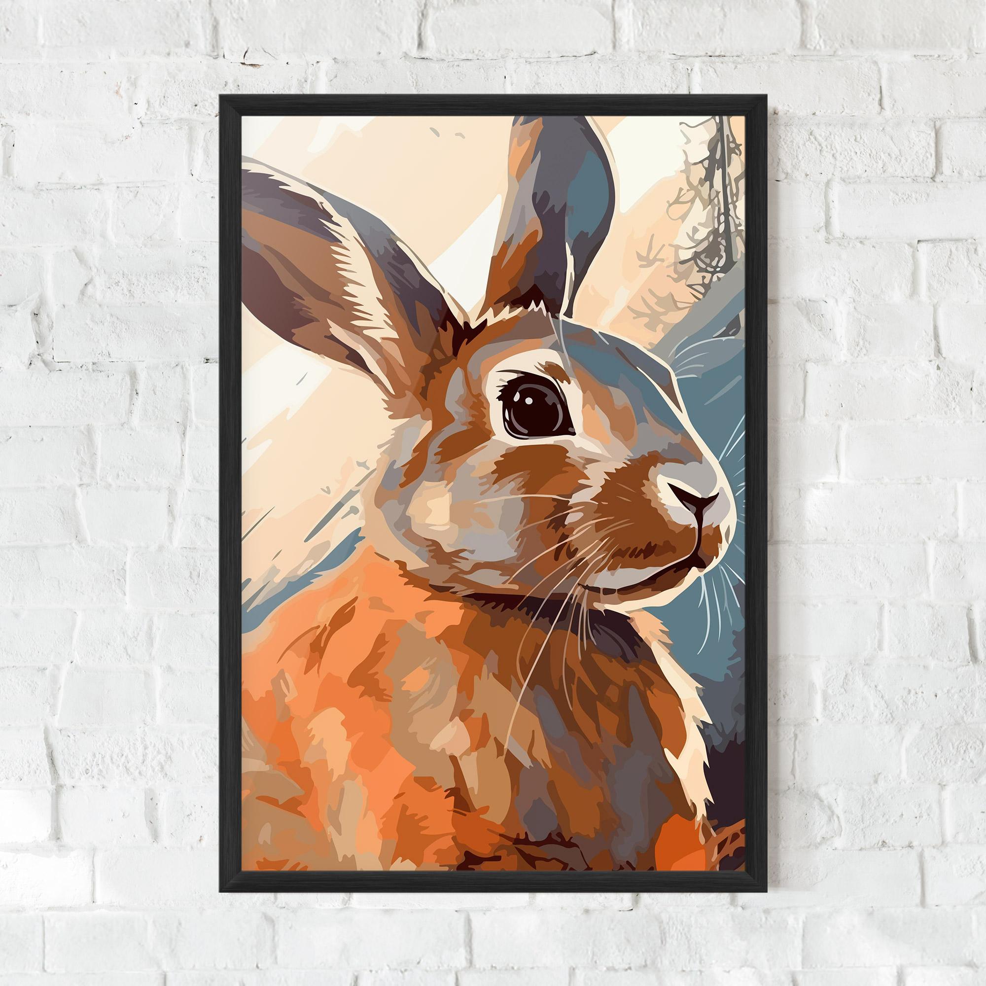 Poster Înrămat Anime Rabbit mockup 0