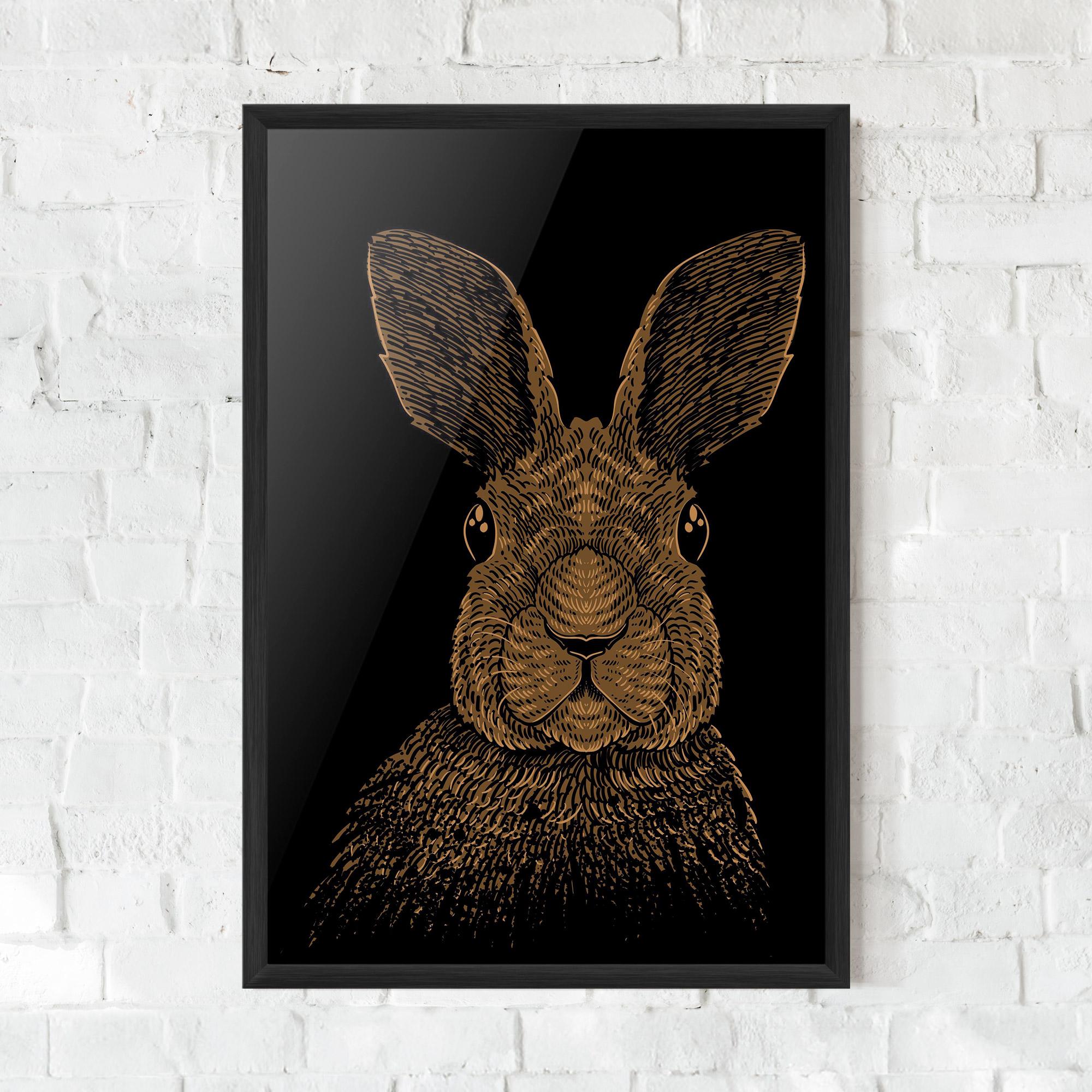 Poster Înrămat Brown Bunny mockup 0
