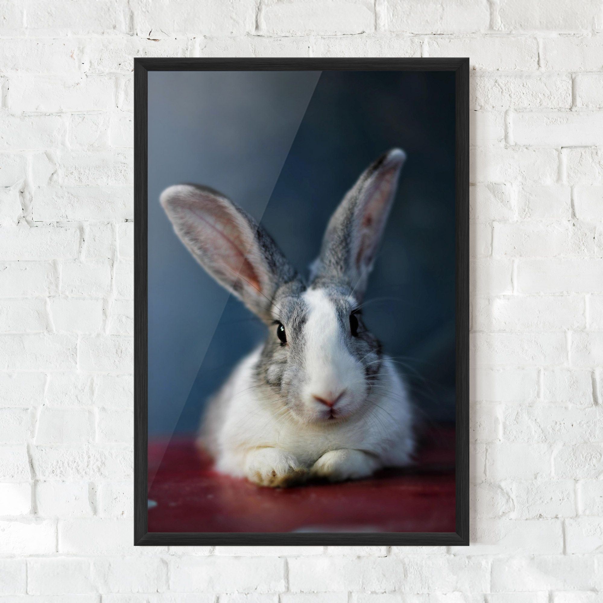 Cute Grey Bunny mockup 0