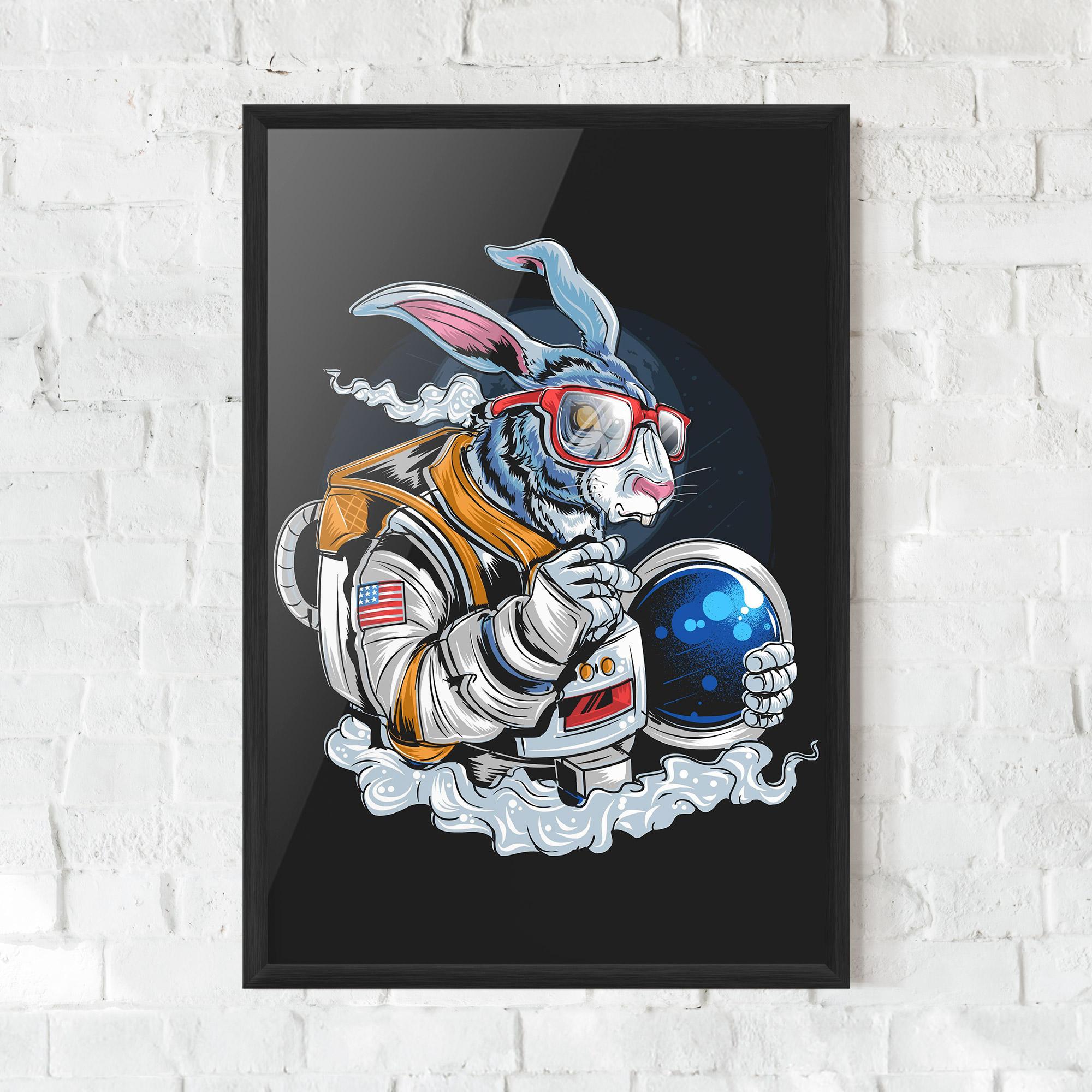 Poster Înrămat Moon Bunny mockup 0