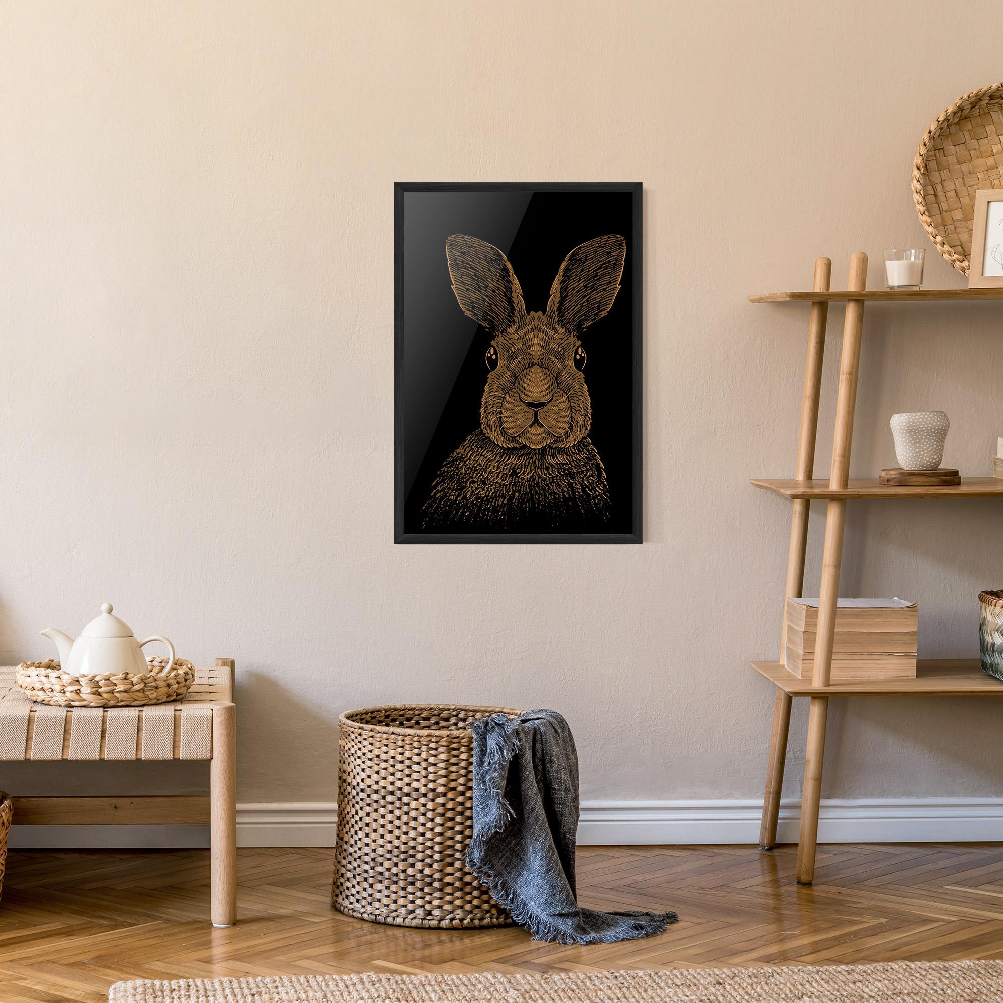 Poster Înrămat Brown Bunny mockup 9