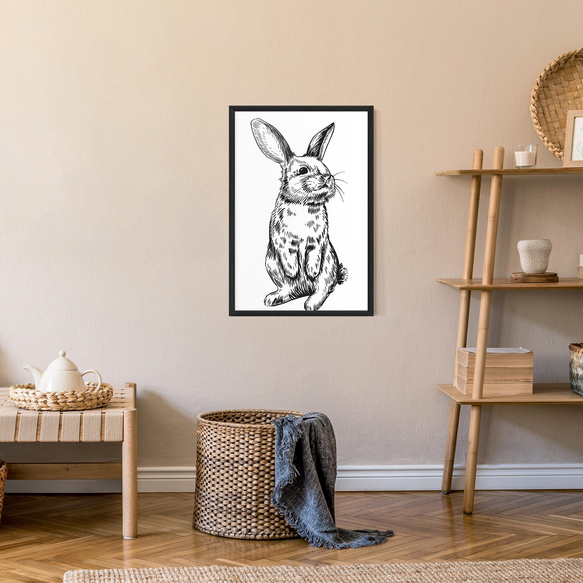 Poster Înrămat Cute Bunny mockup 9