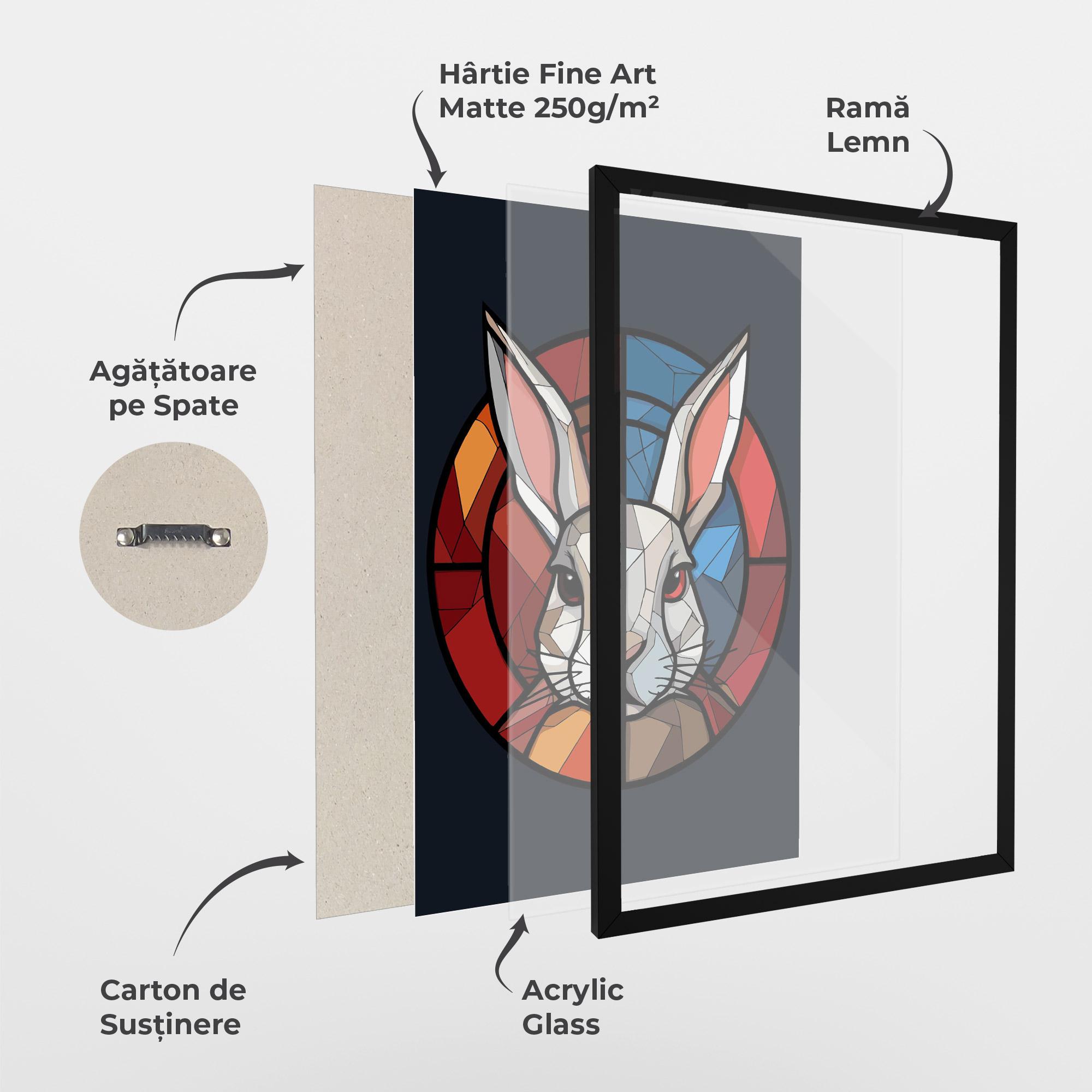 Poster Înrămat Bunny mockup 1