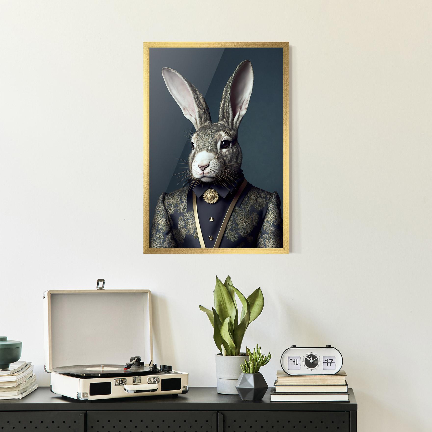 Poster Înrămat Elegant Rabbit mockup 2