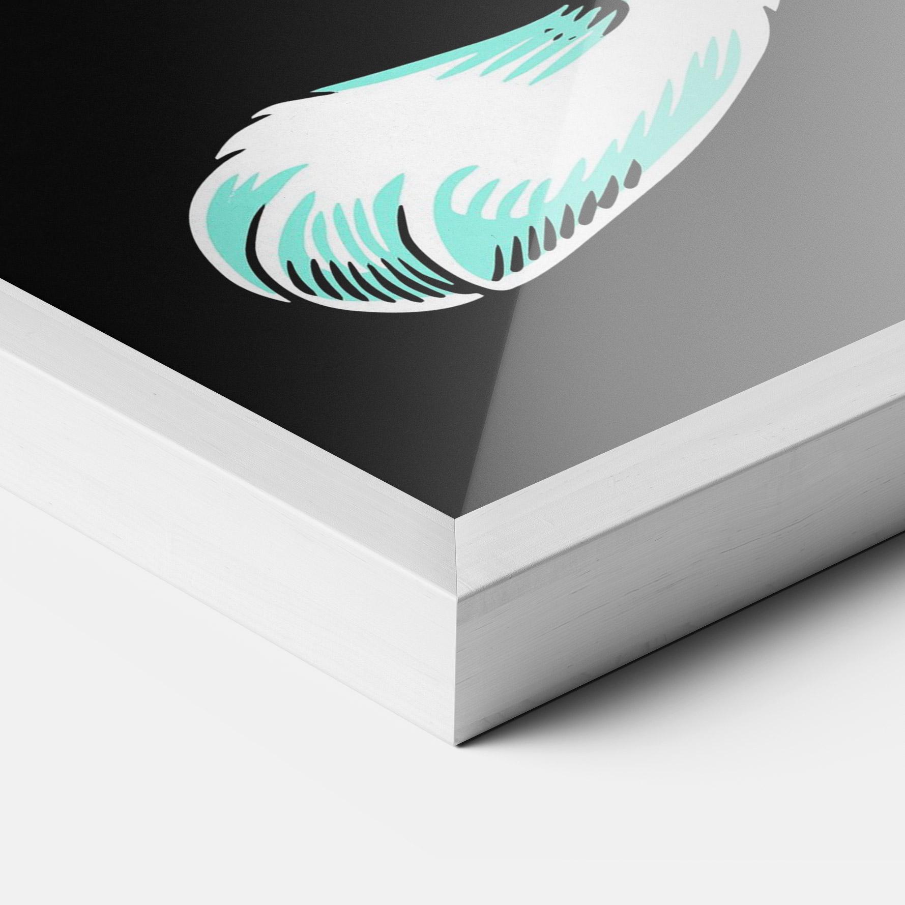 Poster Înrămat Angel Cool Bunny mockup 3