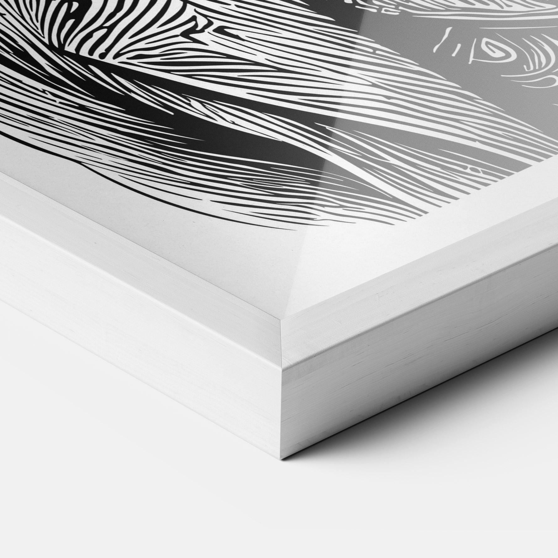 Poster Înrămat Bunny In Suit mockup 3