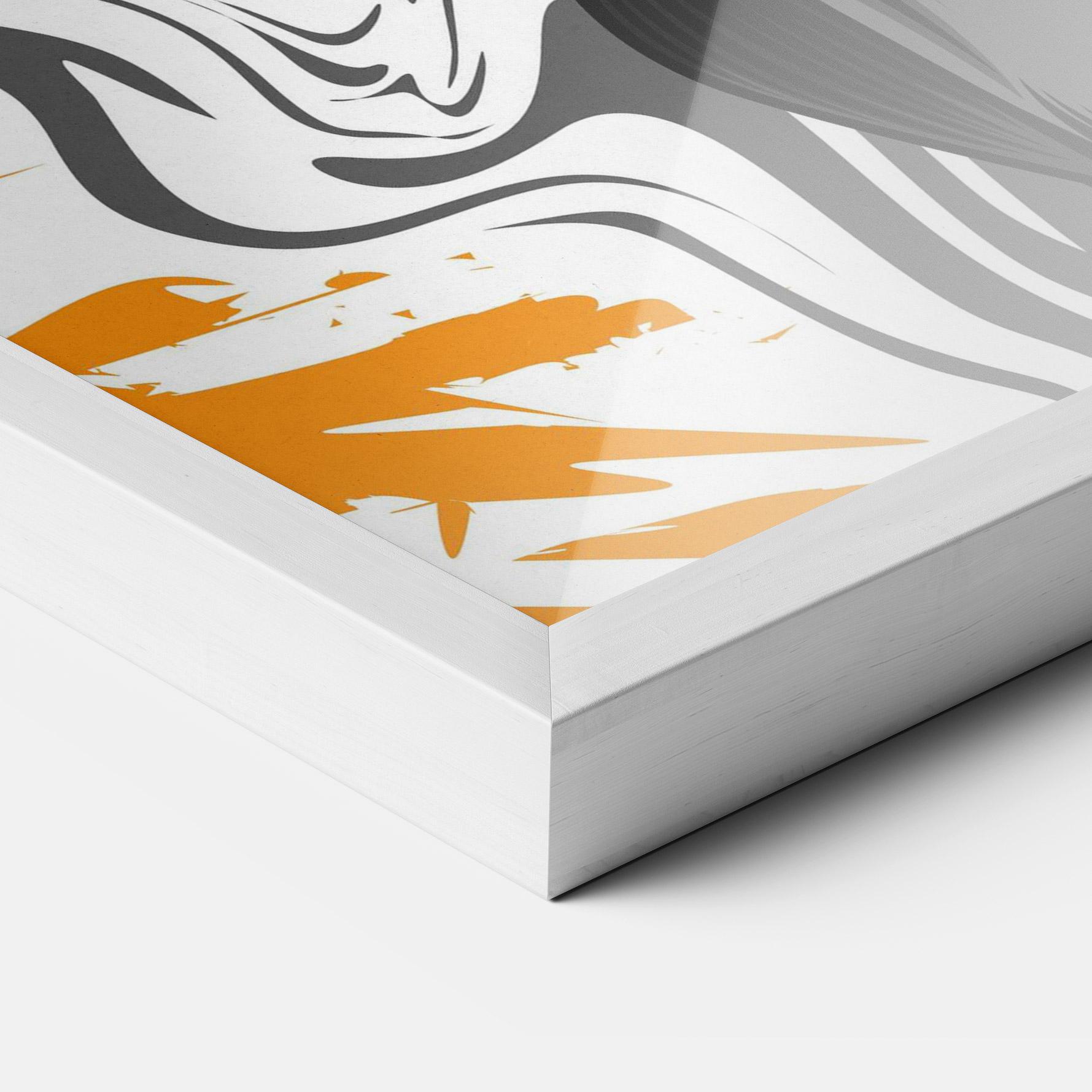 Poster Înrămat Cyborg Yellow Bunny mockup 3