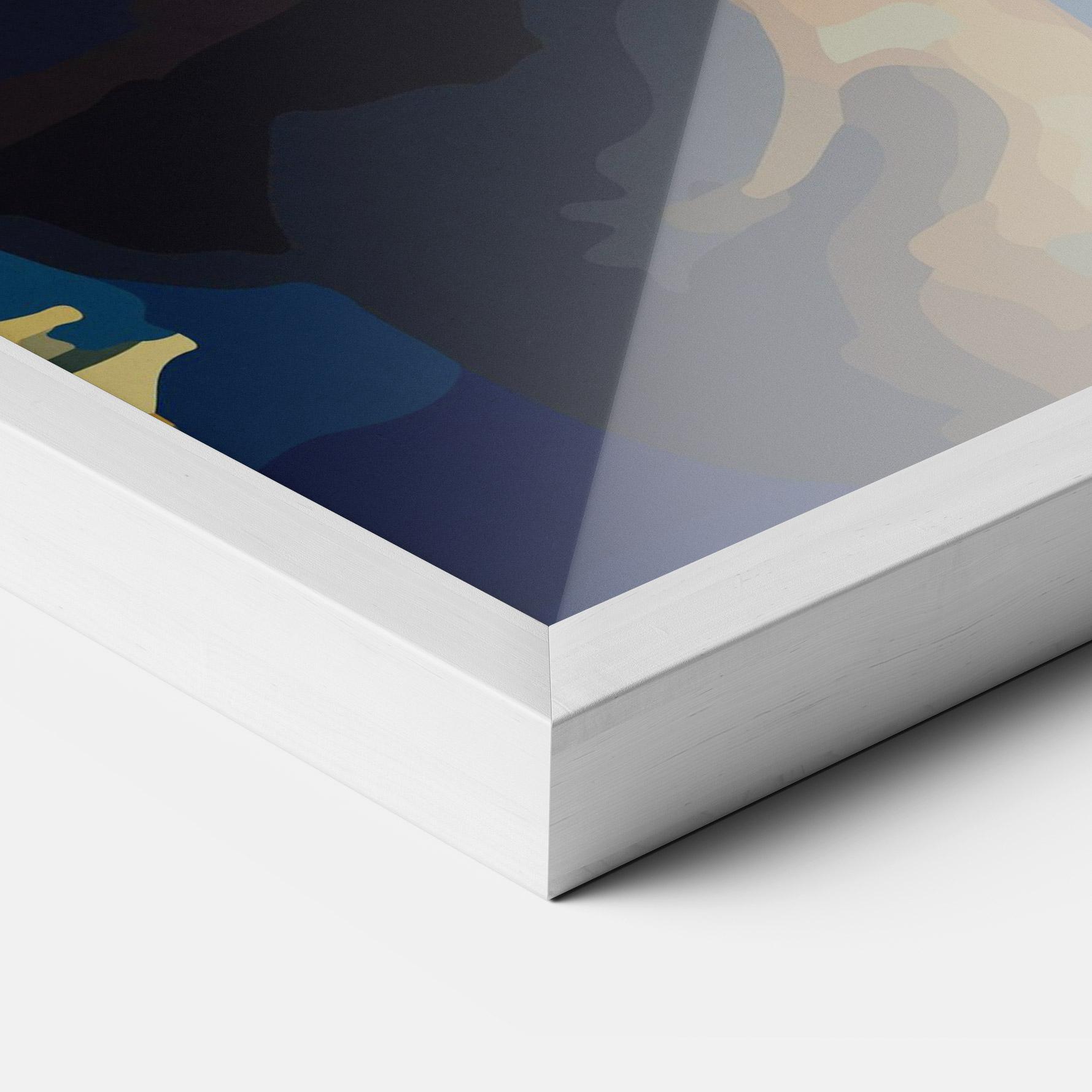 Poster Înrămat Full Moon Bunny mockup 3