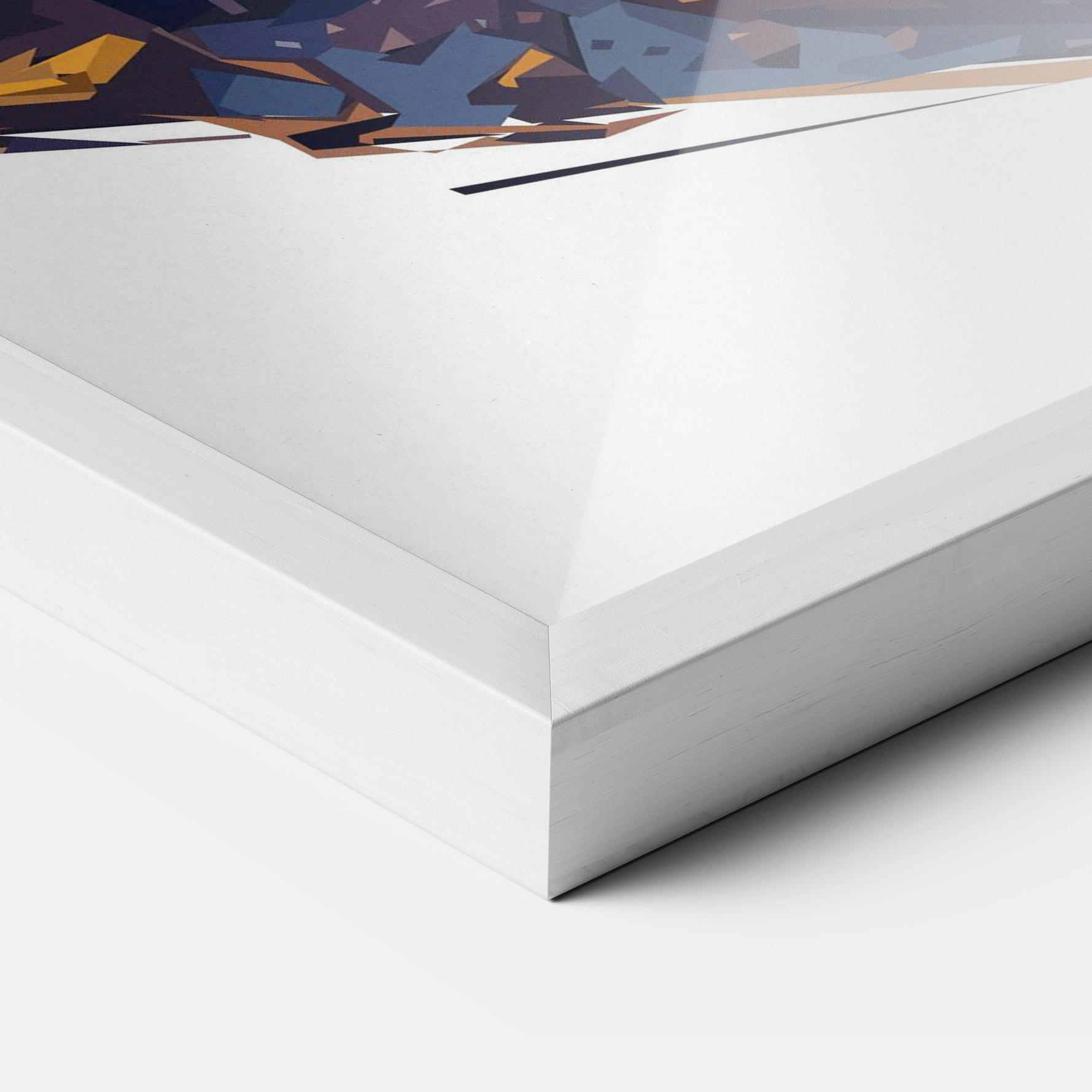 Poster Înrămat Orange Rabbit Headset mockup 3