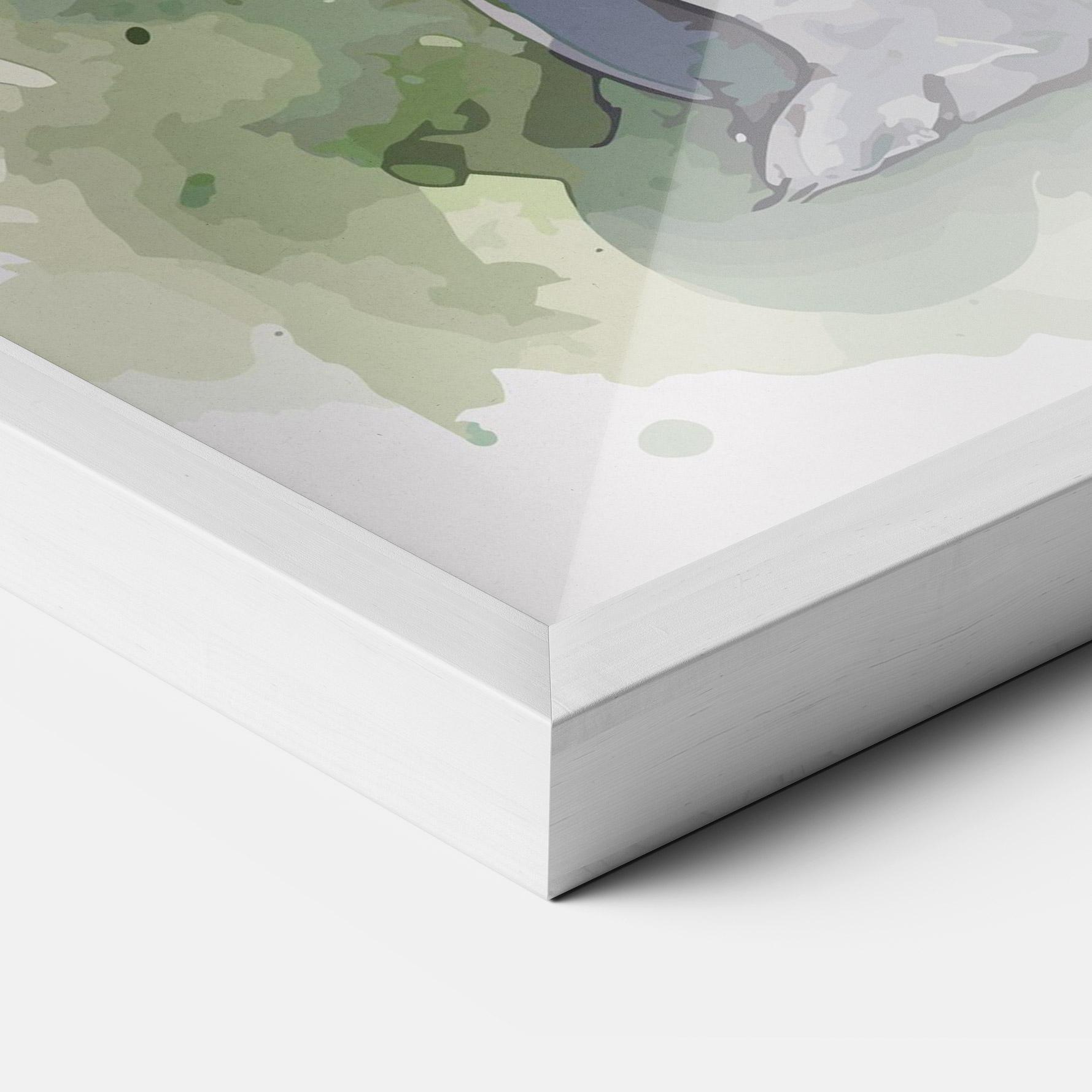 Poster Înrămat Pretty Bunny Art mockup 3