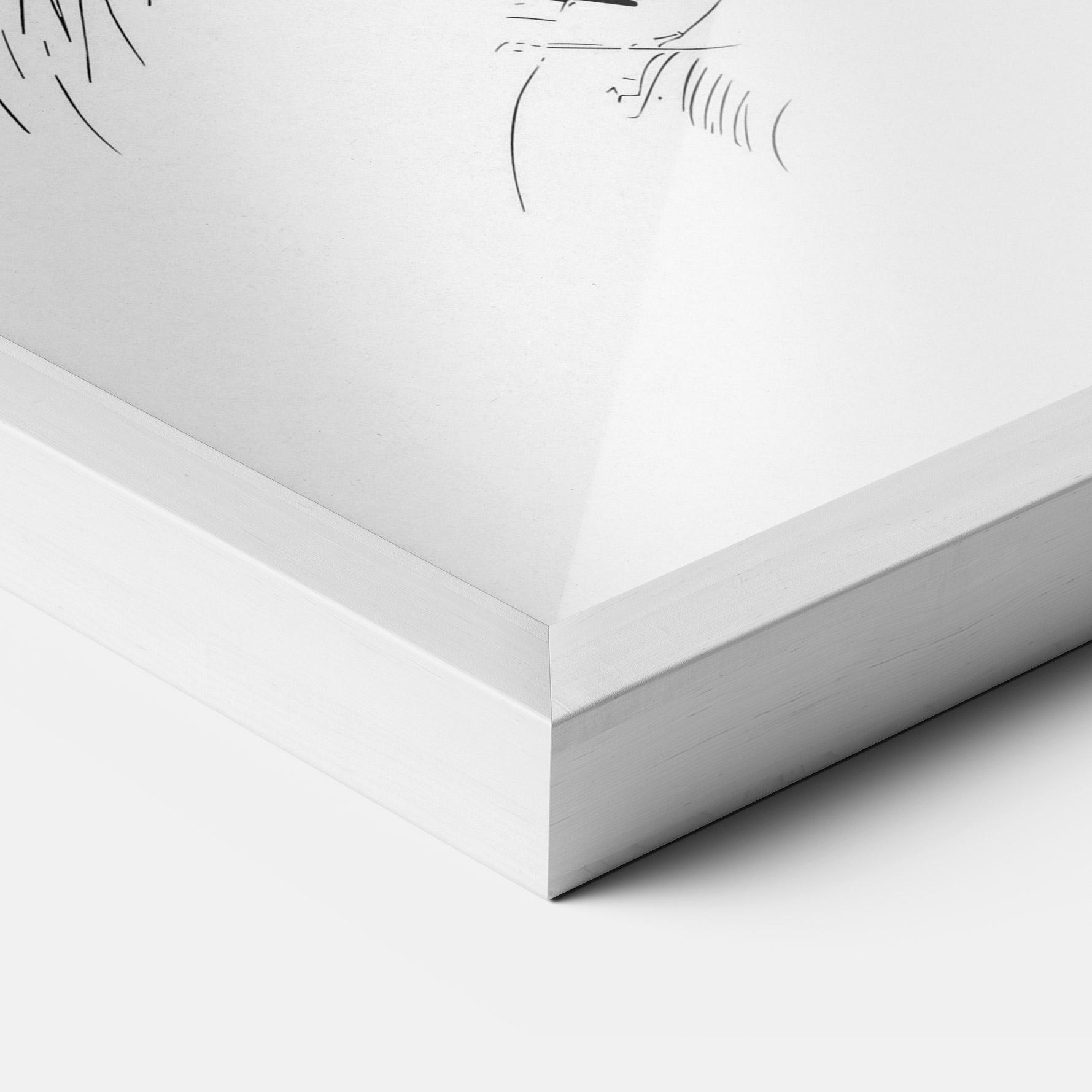 Poster Înrămat Rabbit Looking mockup 3