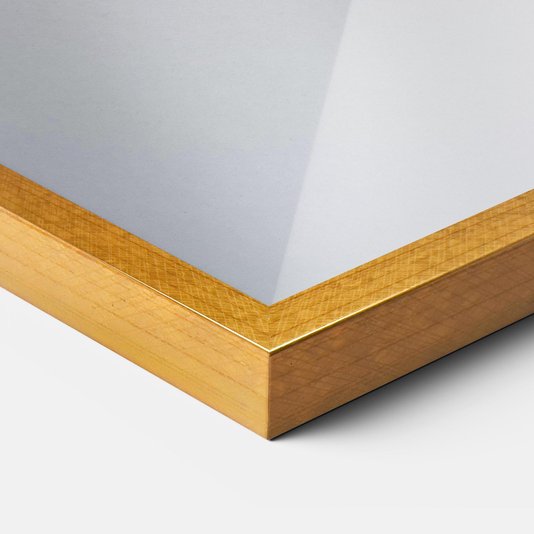 Poster Înrămat Bunny In Snow mockup 3