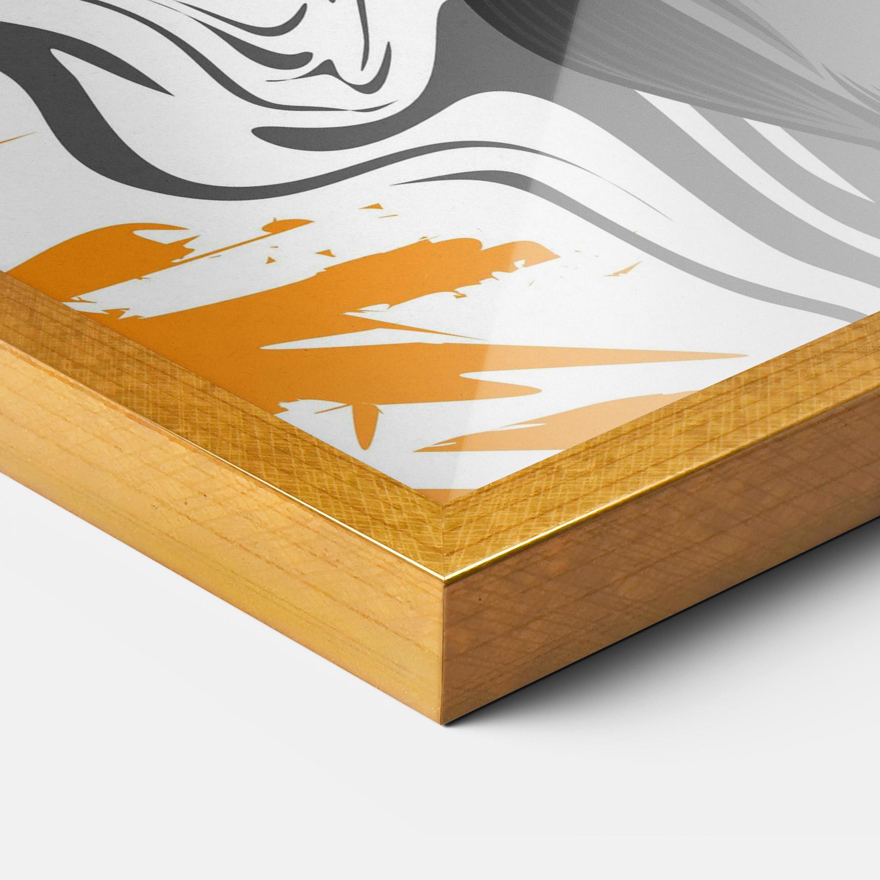 Poster Înrămat Cyborg Yellow Bunny mockup 3