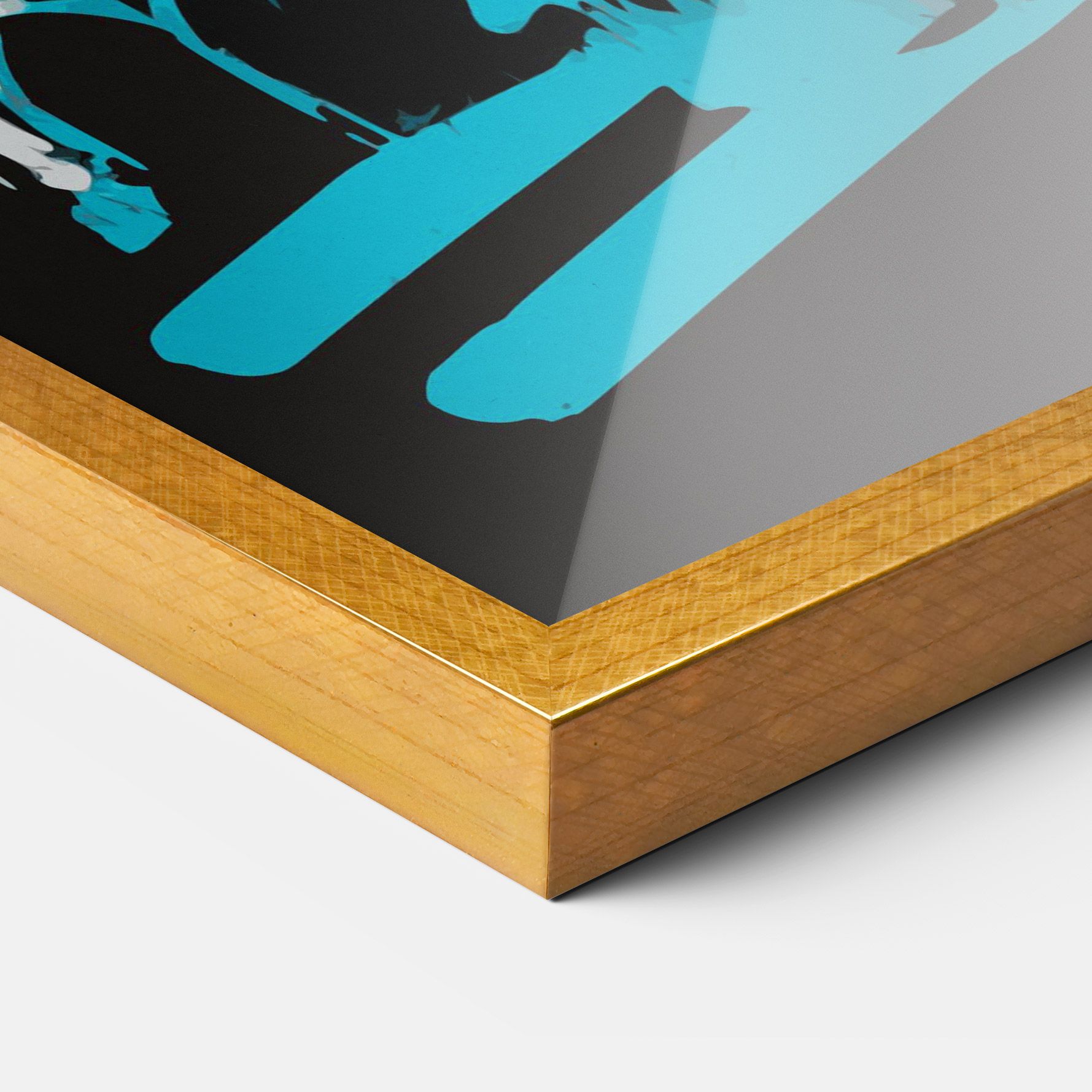 Grey Blue Bunny mockup 3