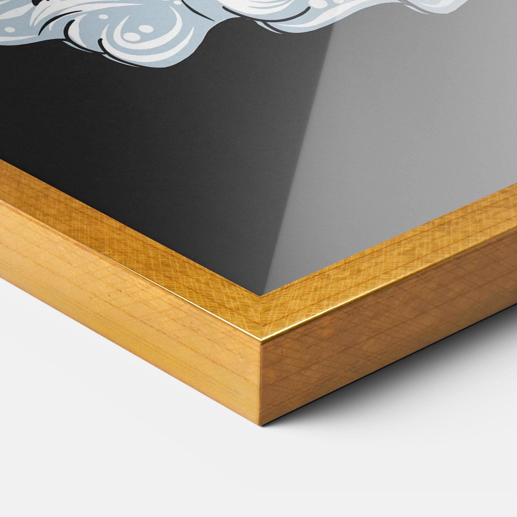 Poster Înrămat Moon Bunny mockup 3