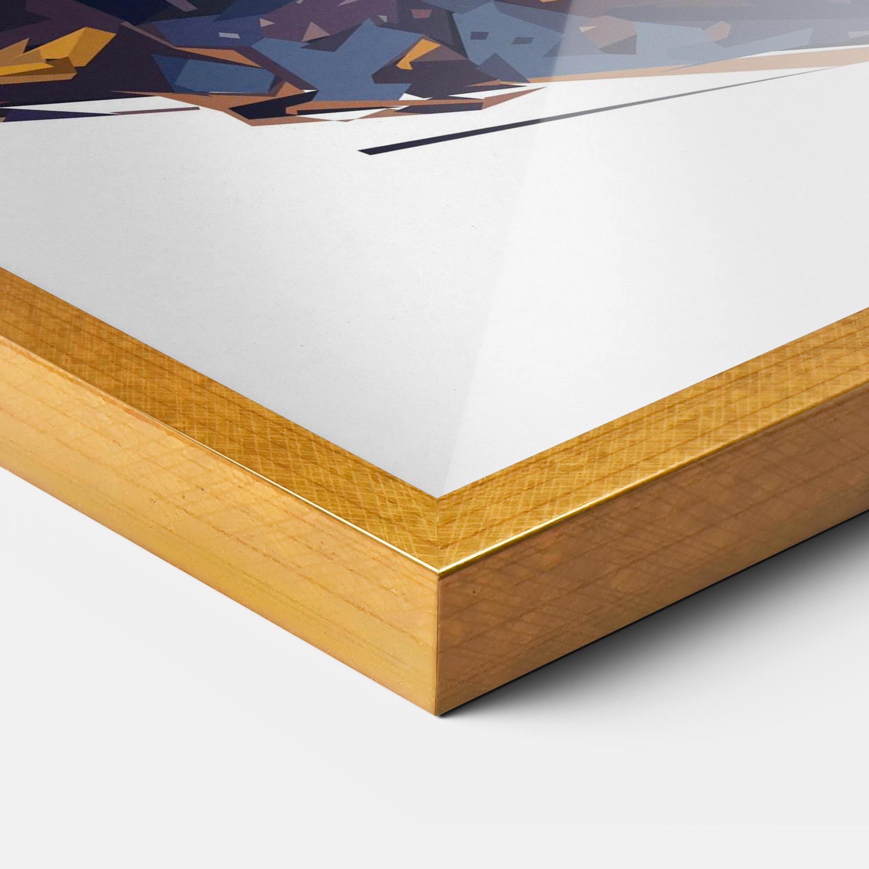 Poster Înrămat Orange Rabbit Headset mockup 3