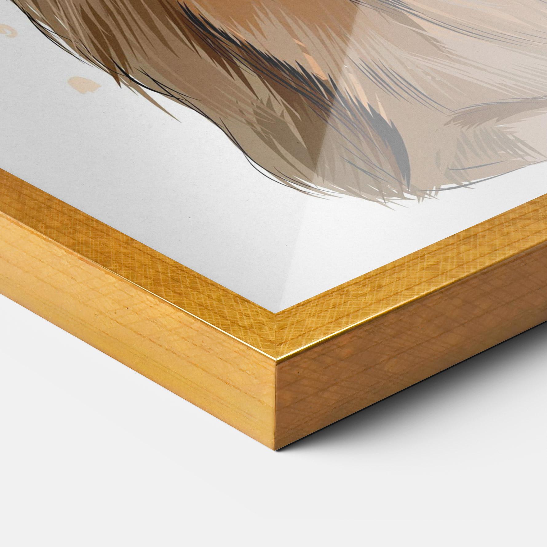 Poster Înrămat Painted Bunny mockup 3