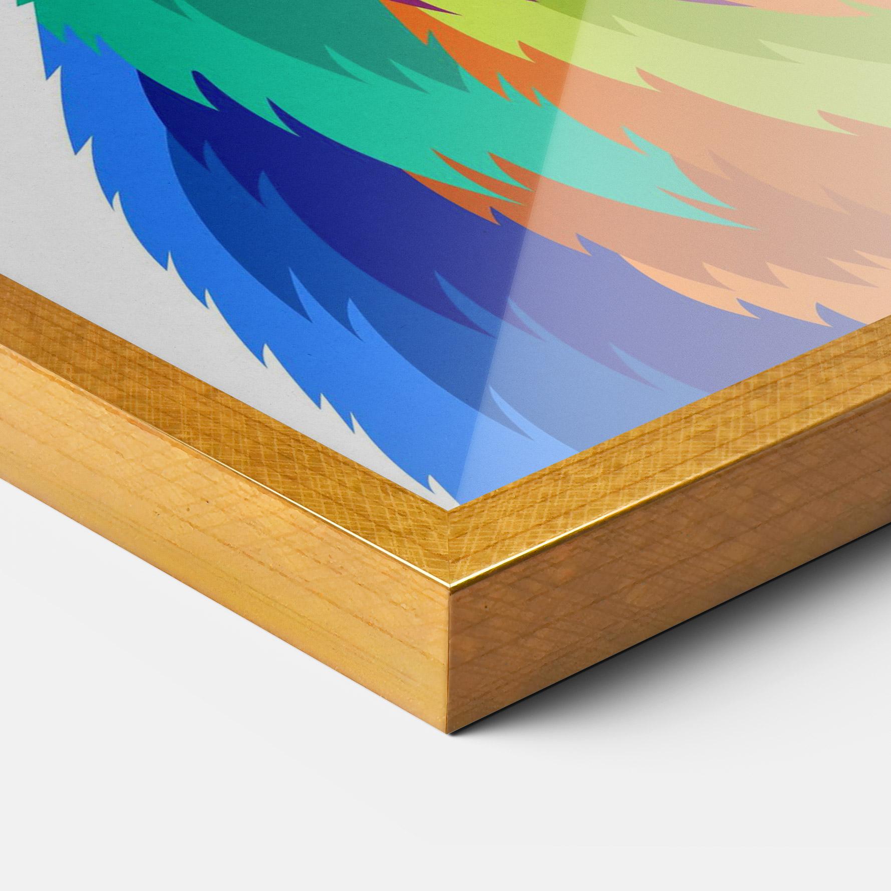 Poster Înrămat Rabbit Art Style mockup 3