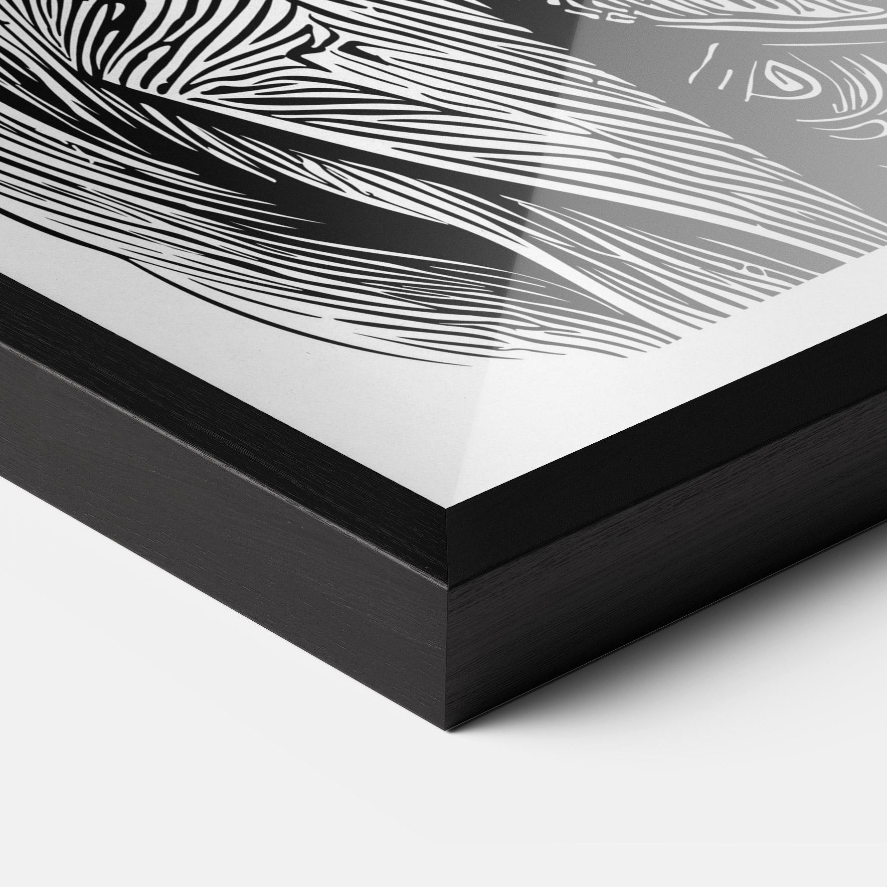 Poster Înrămat Bunny In Suit mockup 3