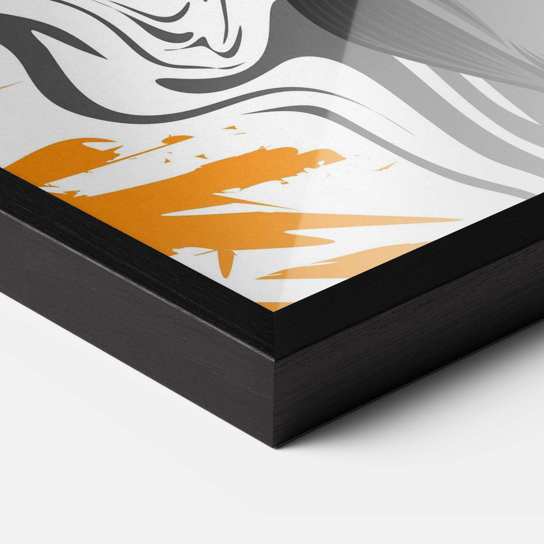 Poster Înrămat Cyborg Yellow Bunny mockup 3