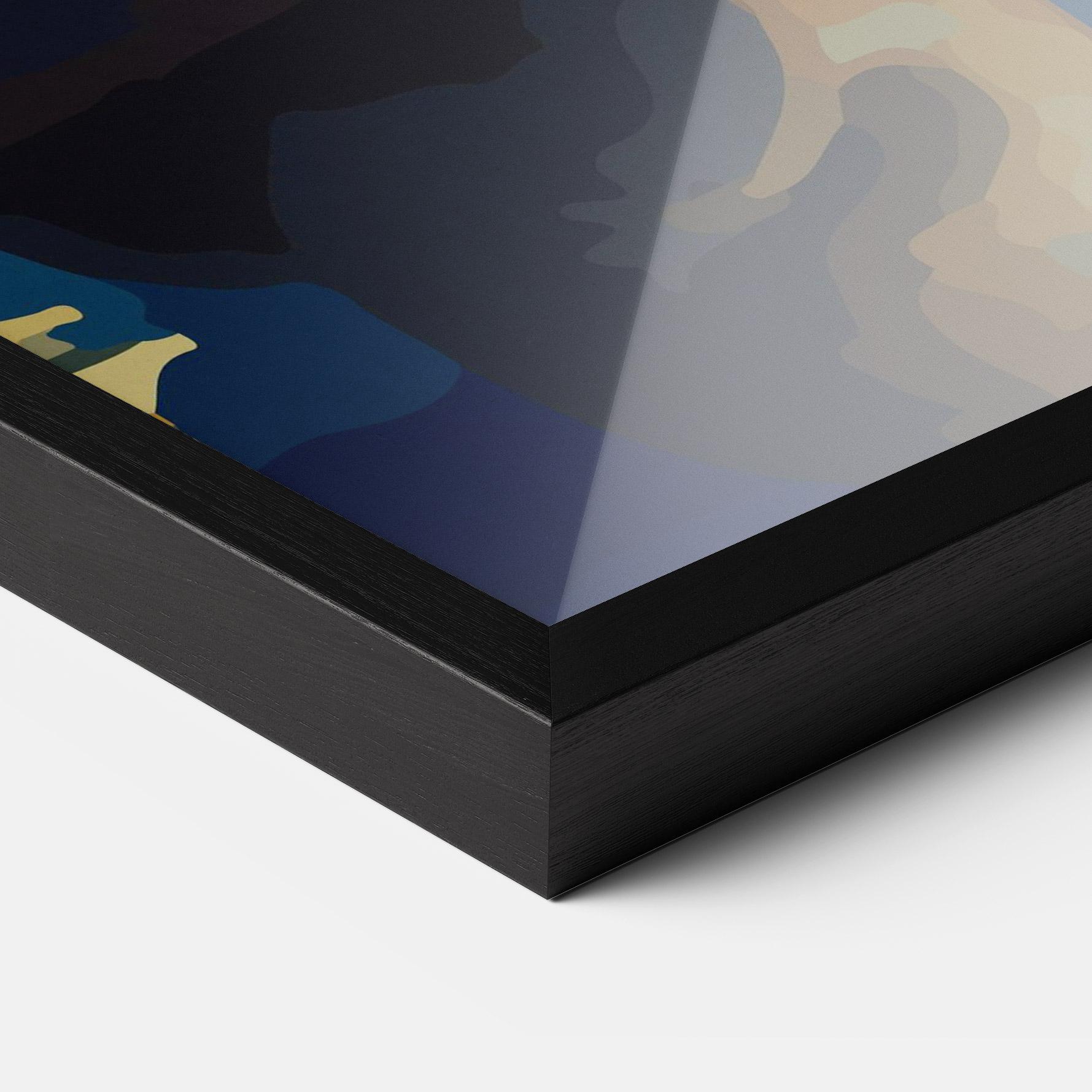 Poster Înrămat Full Moon Bunny mockup 3