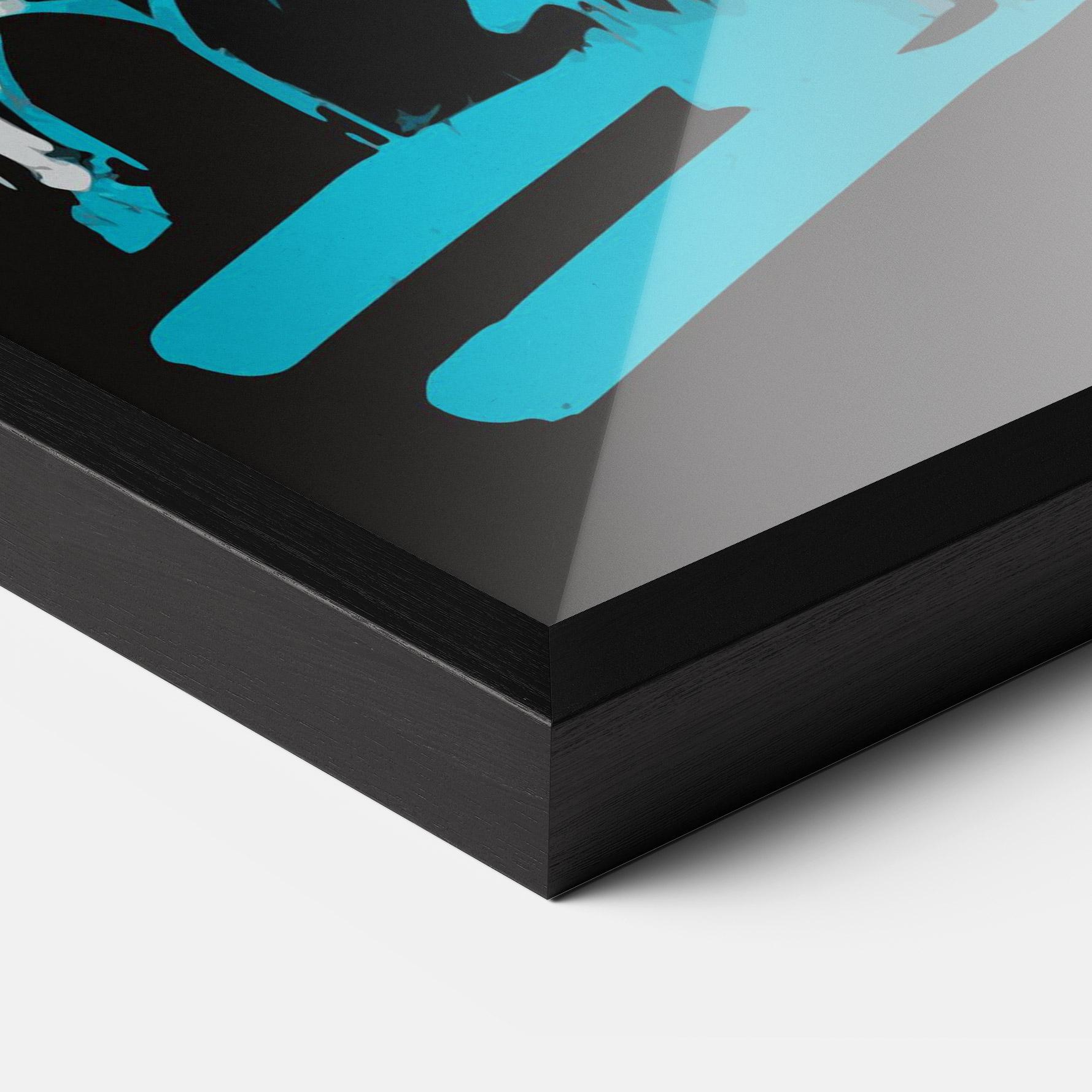 Poster Înrămat Grey Blue Bunny mockup 3