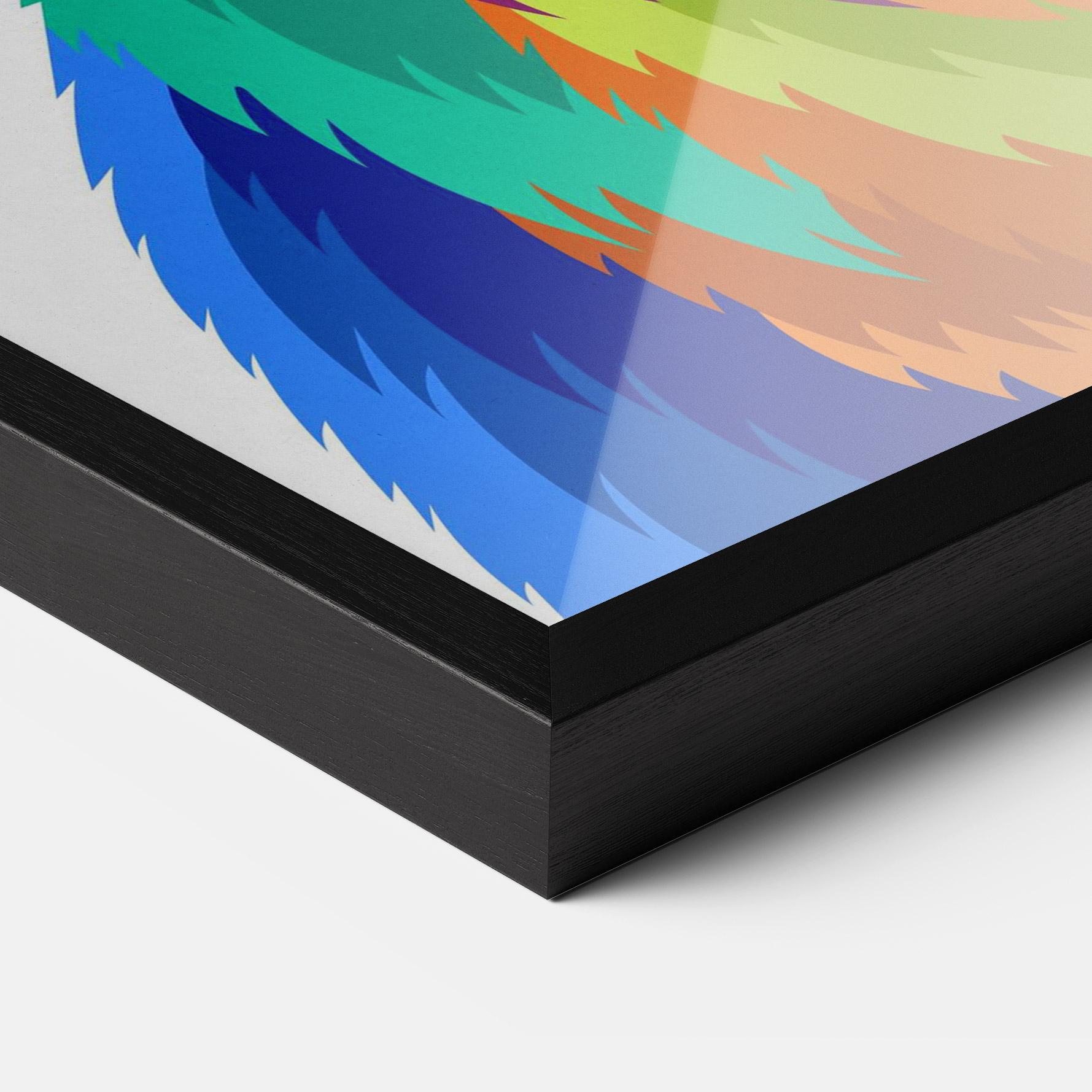 Poster Înrămat Rabbit Art Style mockup 3