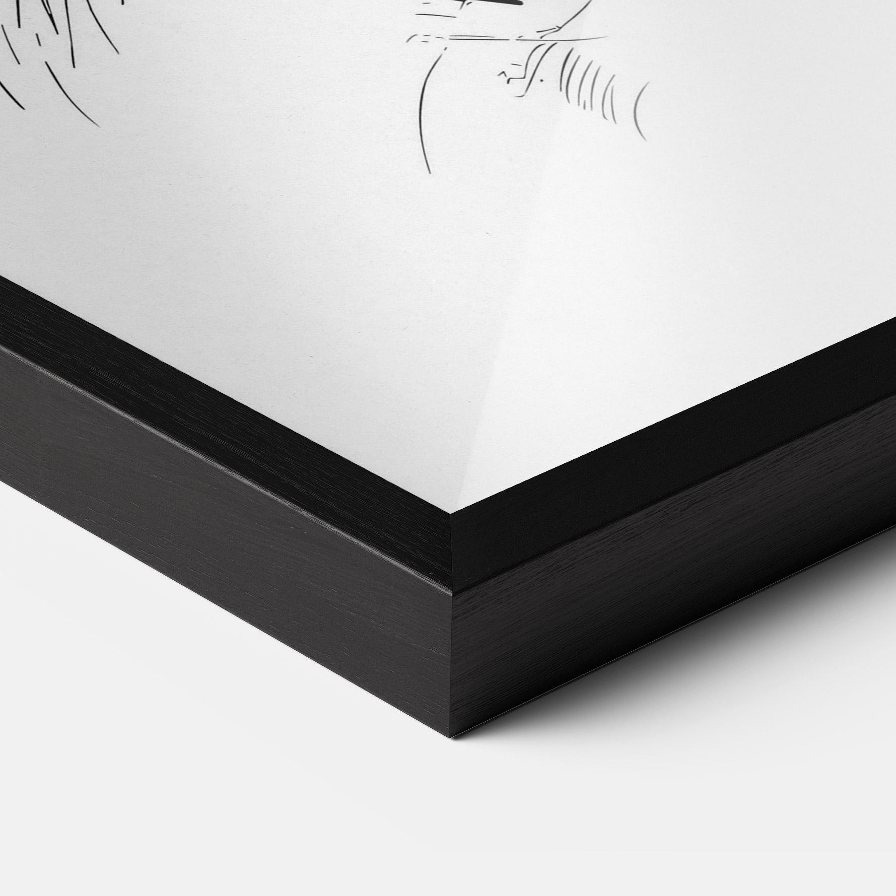 Poster Înrămat Rabbit Looking mockup 3